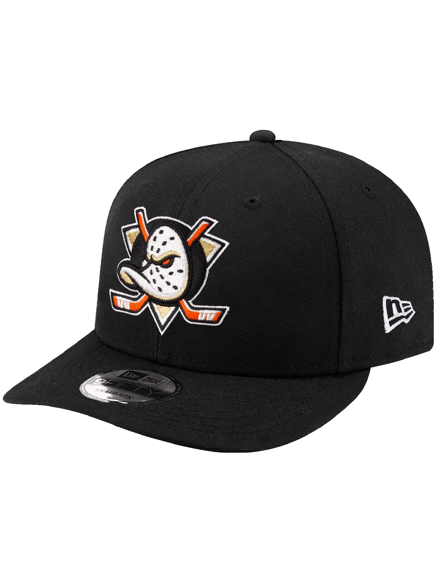 New Era Caps Anaheim Ducks New Era NHL Team 9FIFTY Pre-Curved Snapback Hat - Black