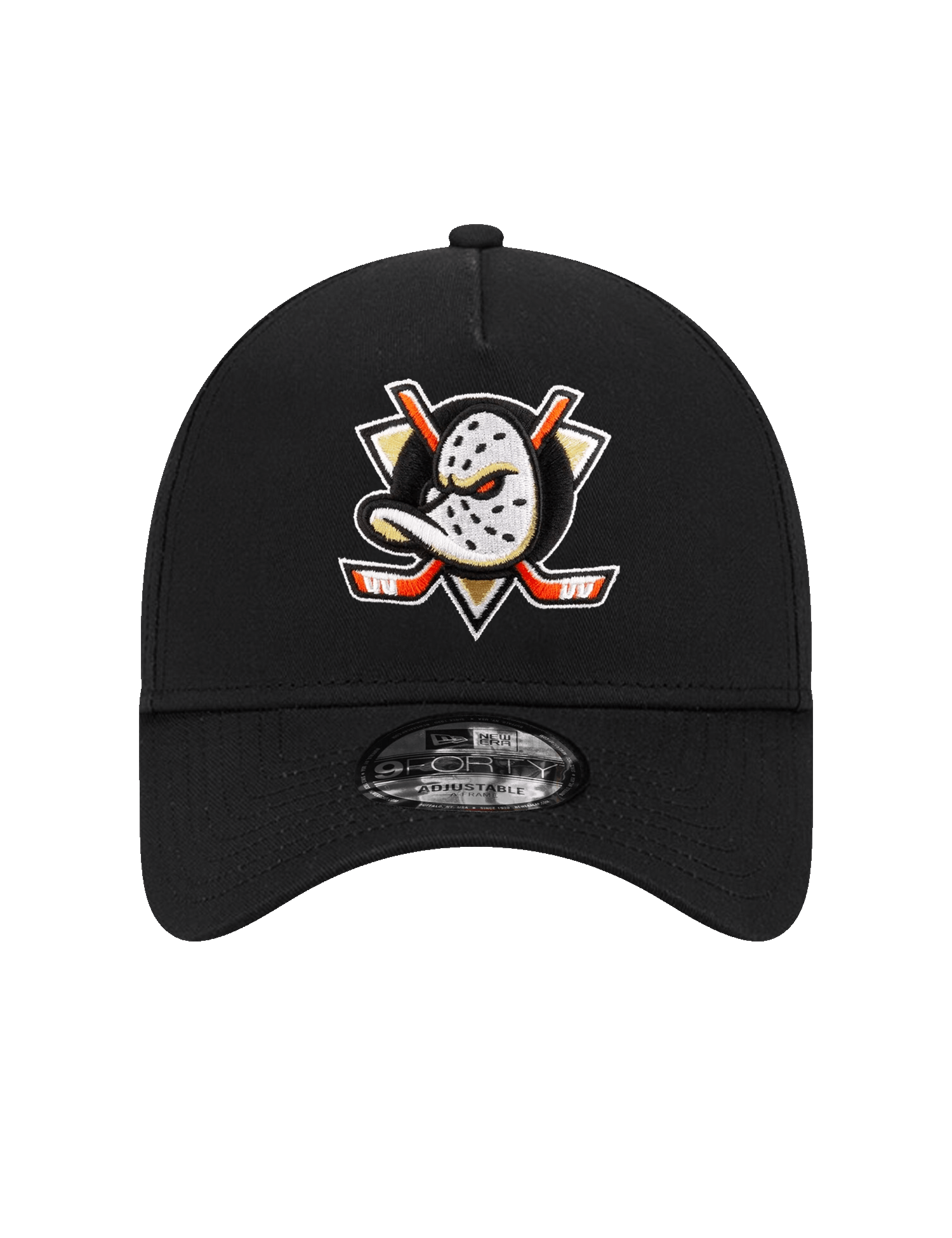 New Era Caps Anaheim Ducks New Era NHL Team 9FORTY A-Frame Snapback Hat - Black