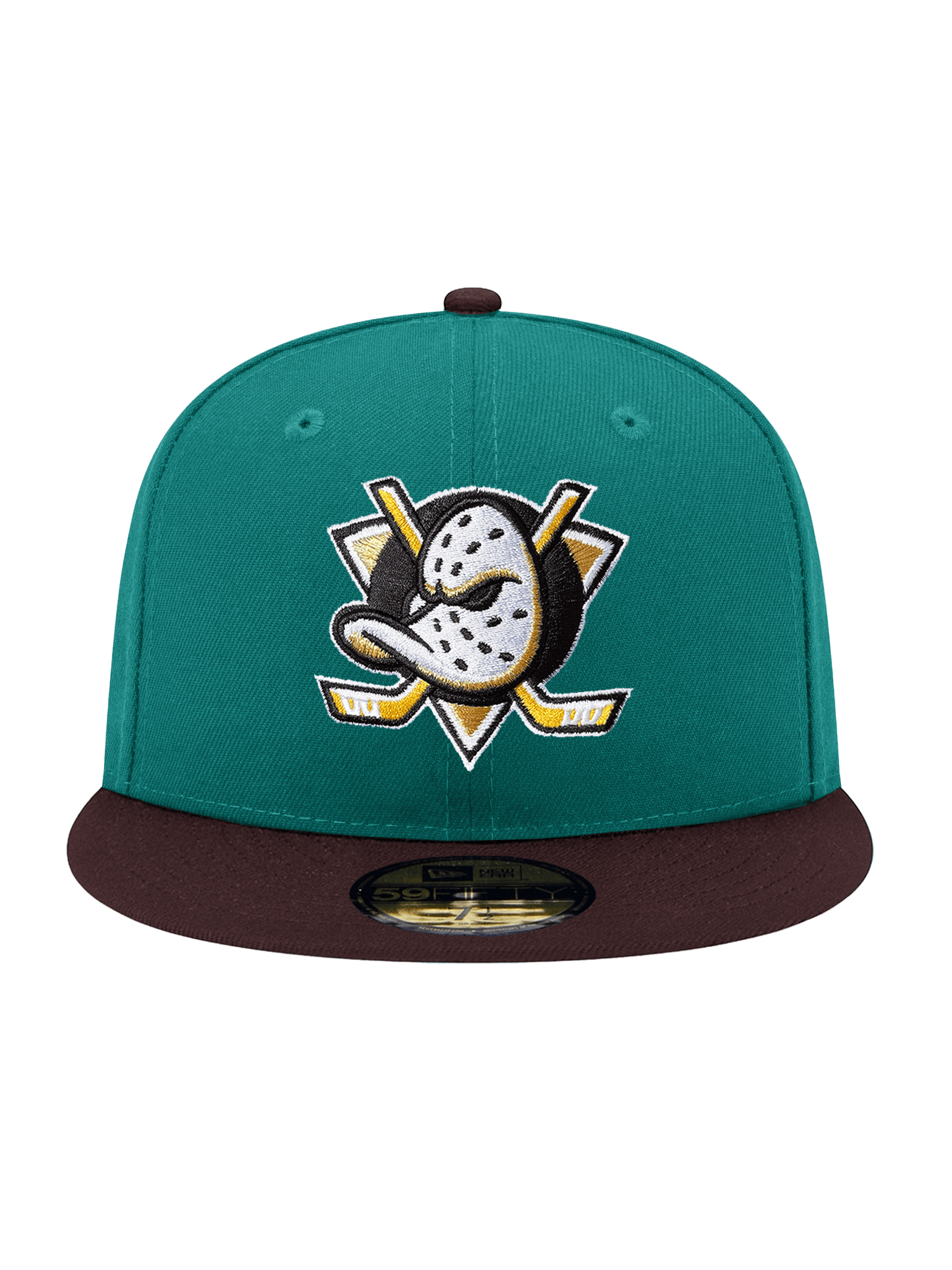 New Era Caps Anaheim Ducks New Era NHL Throwback 59FIFTY Fitted Hat - Aqua