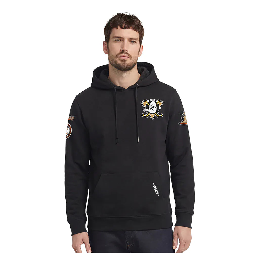 Pro Standard Jumpers Anaheim Ducks Pro Standard NHL Chenille Flex Hoodie Jumper - Black