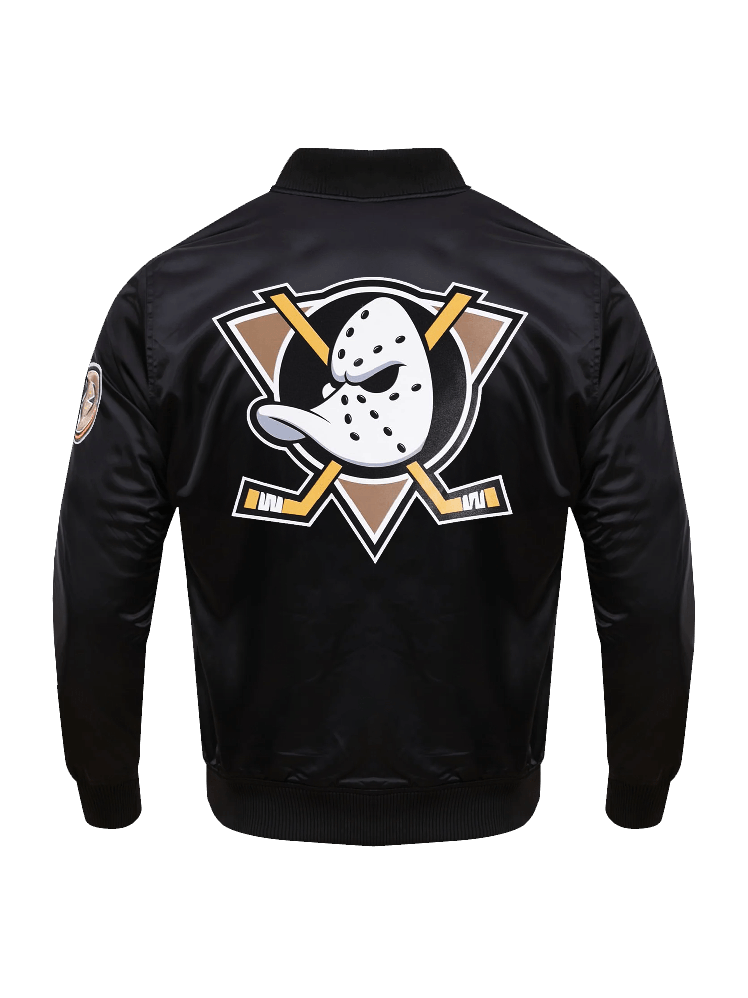 Pro Standard Jackets Anaheim Ducks Pro Standard NHL Team Classic Satin Button Jacket - Black