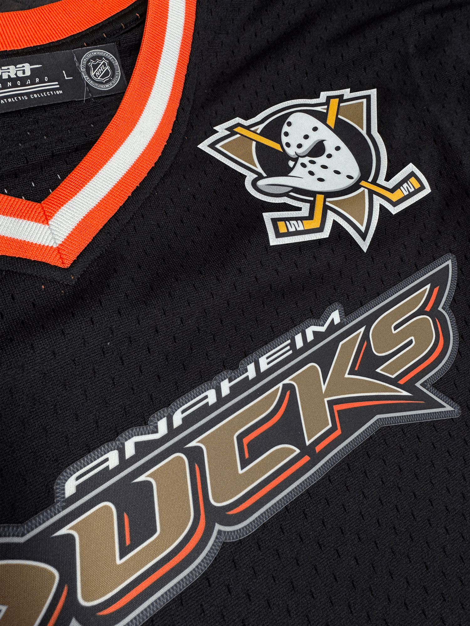Pro Standard T-Shirts Anaheim Ducks Pro Standard NHL Team Mesh Short Sleeve - Black