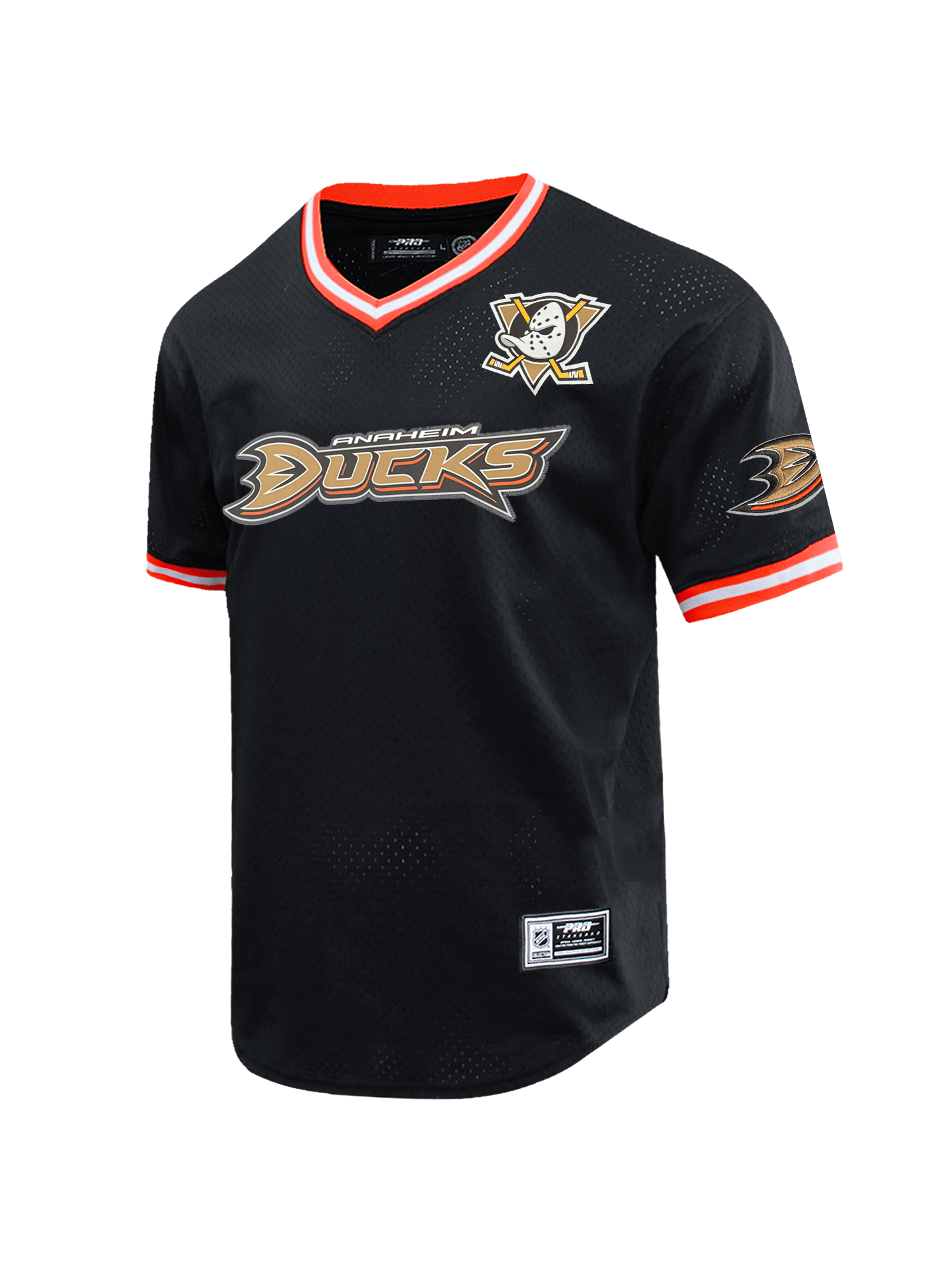 Pro Standard T-Shirts Anaheim Ducks Pro Standard NHL Team Mesh Short Sleeve - Black