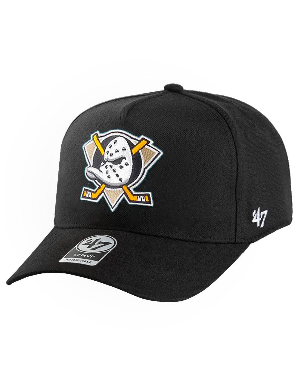 47 Brand Caps Anaheim Mighty Ducks ‘47 NHL Team MVP DT Snapback Hat - Black