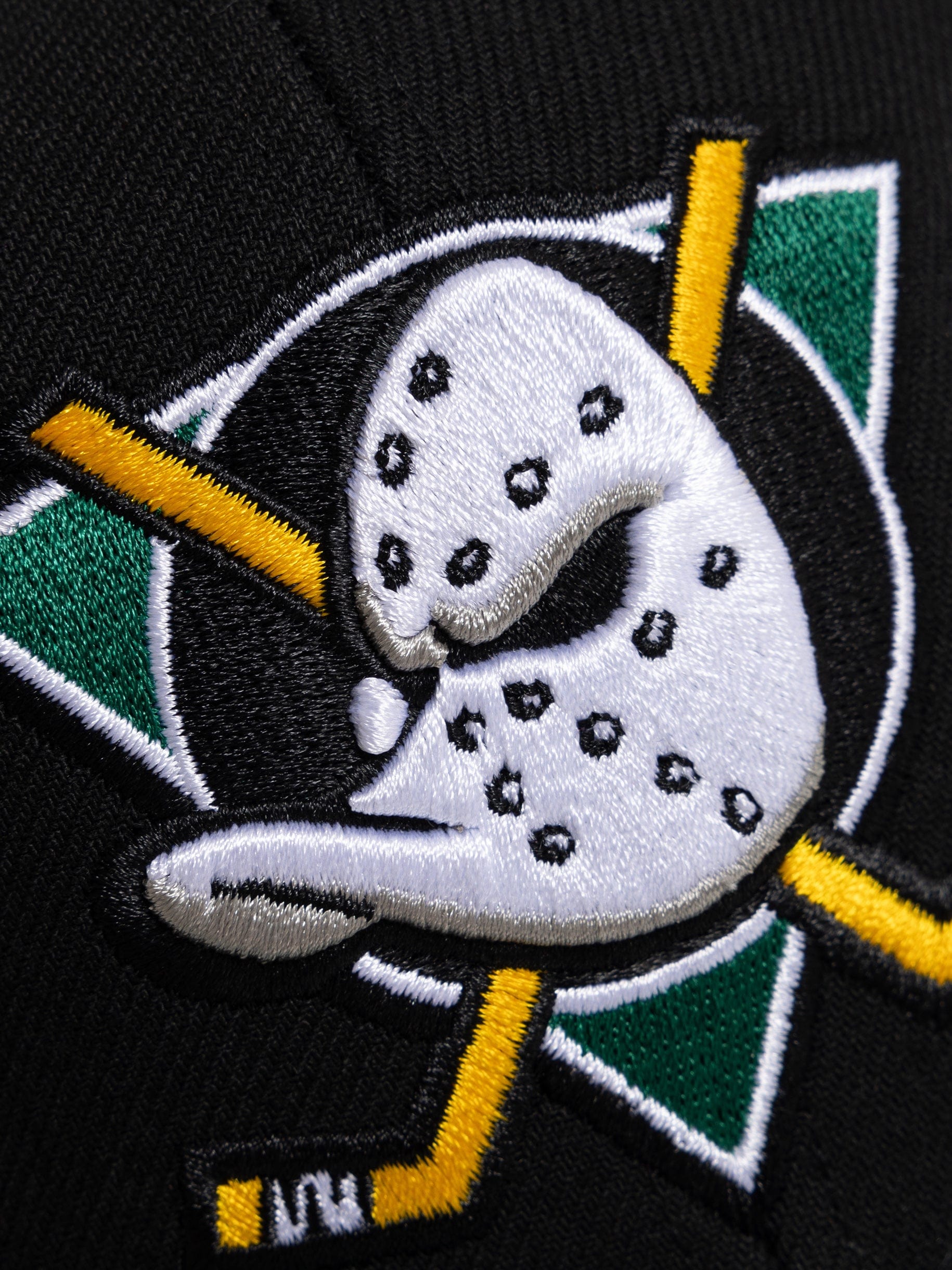 Mitchell And Ness Caps Anaheim Mighty Ducks Mitchell & Ness NHL MVP Snapback Hat - Black
