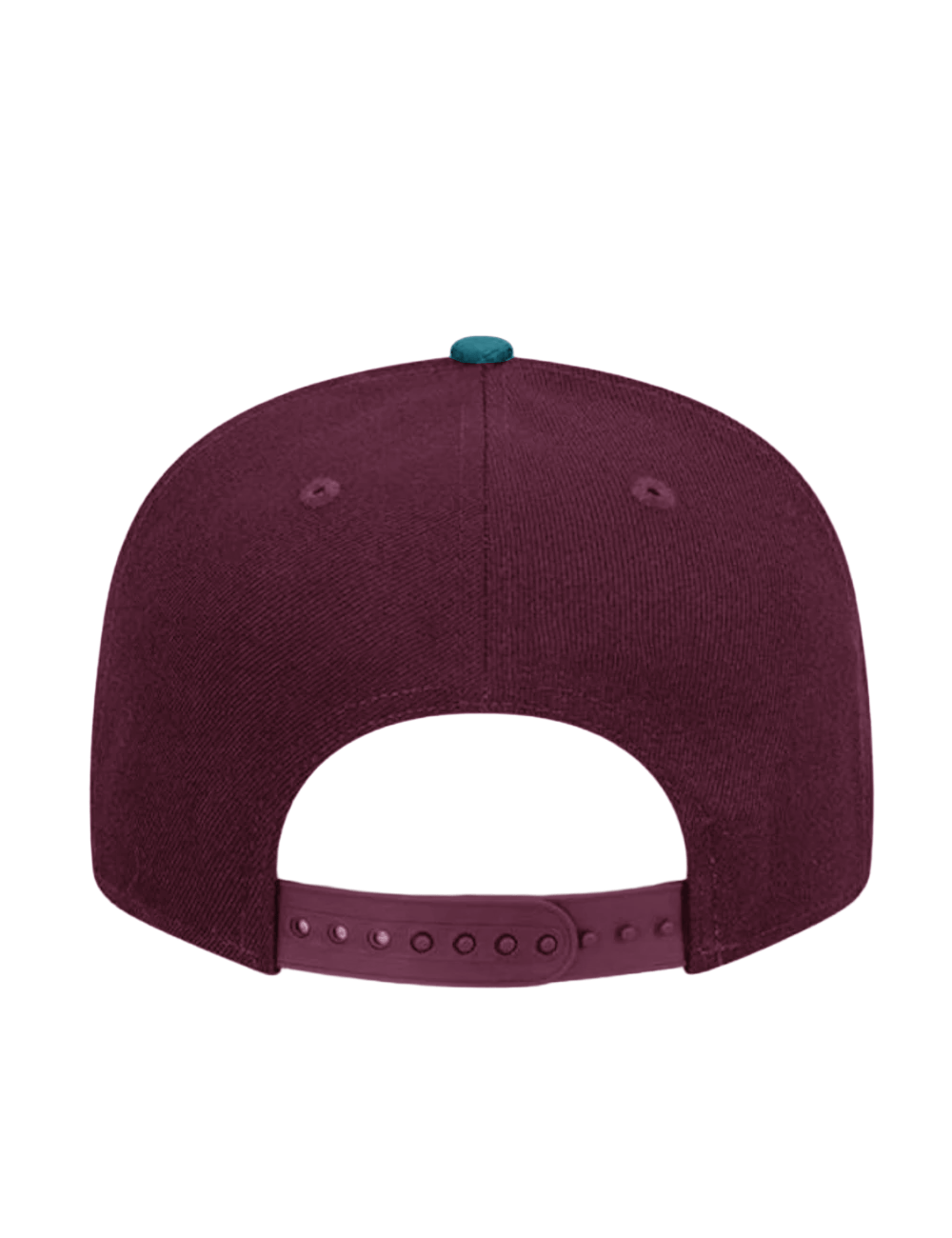 New Era Caps Anaheim Mighty Ducks New Era NHL Mighty Decade 9FIFTY Pre-Curved Snapback Hat - Maroon/Teal