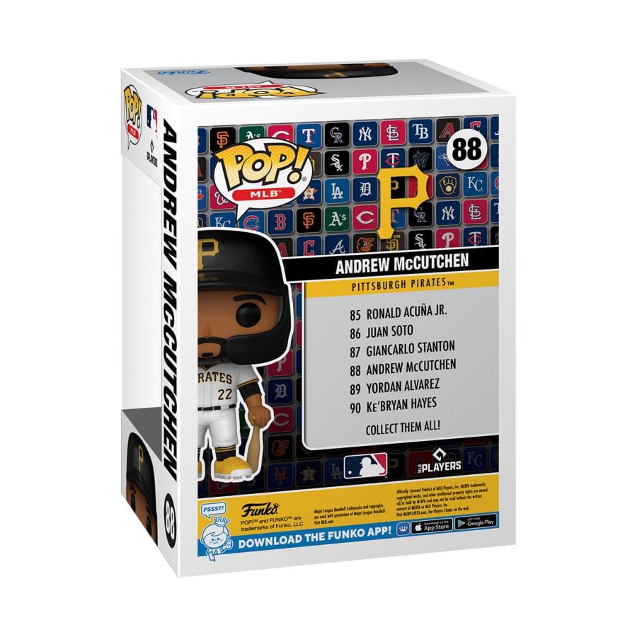 Funko Figures Andrew McCutchen Pittsburgh Pirates Funko MLB Pop Vinyl 3.75" Figure - White