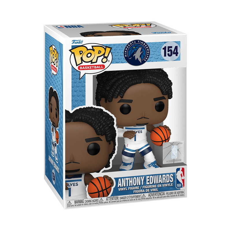 Funko Figures Anthony Edwards Minnesota Timberwolves Funko NBA 154 Pop Vinyl Figure