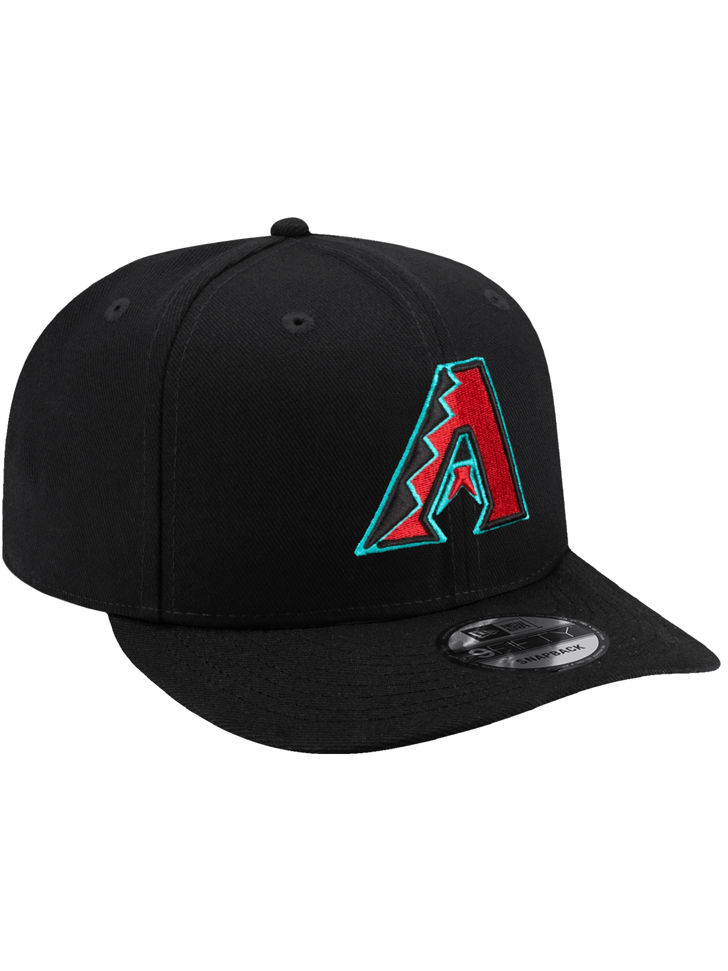 New Era Caps OSFA Arizona Diamondbacks New Era MLB Alt Pre-Curved 9FIFTY Snapback Hat - Black