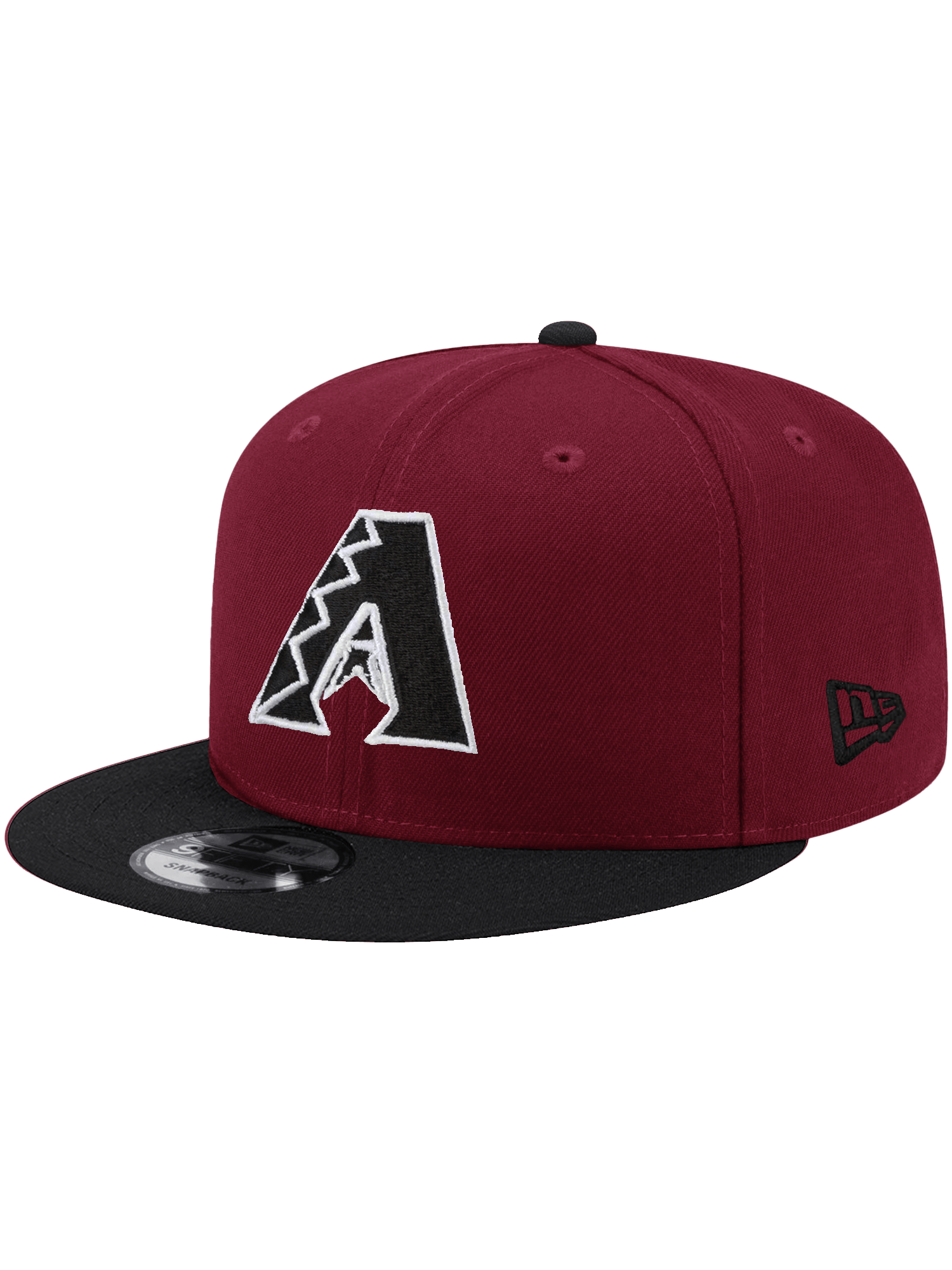 New Era Caps Arizona Diamondbacks New Era MLB Home Mono 9FIFTY Snapback Hat - Dark Red