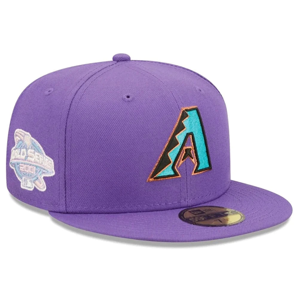 New Era Caps Arizona Diamondbacks New Era MLB Pop Sweat 59FIFTY Fitted Hat - Purple
