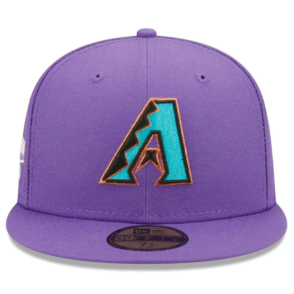 New Era Caps Arizona Diamondbacks New Era MLB Pop Sweat 59FIFTY Fitted Hat - Purple