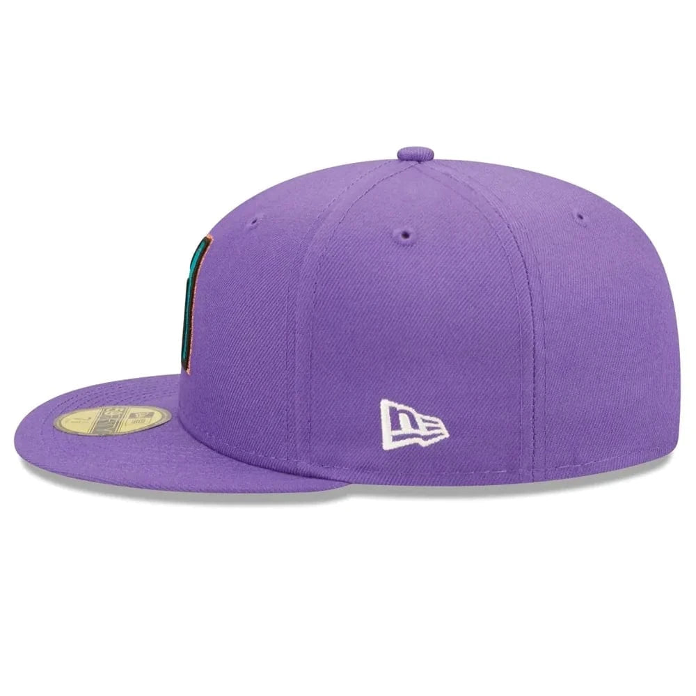 New Era Caps Arizona Diamondbacks New Era MLB Pop Sweat 59FIFTY Fitted Hat - Purple