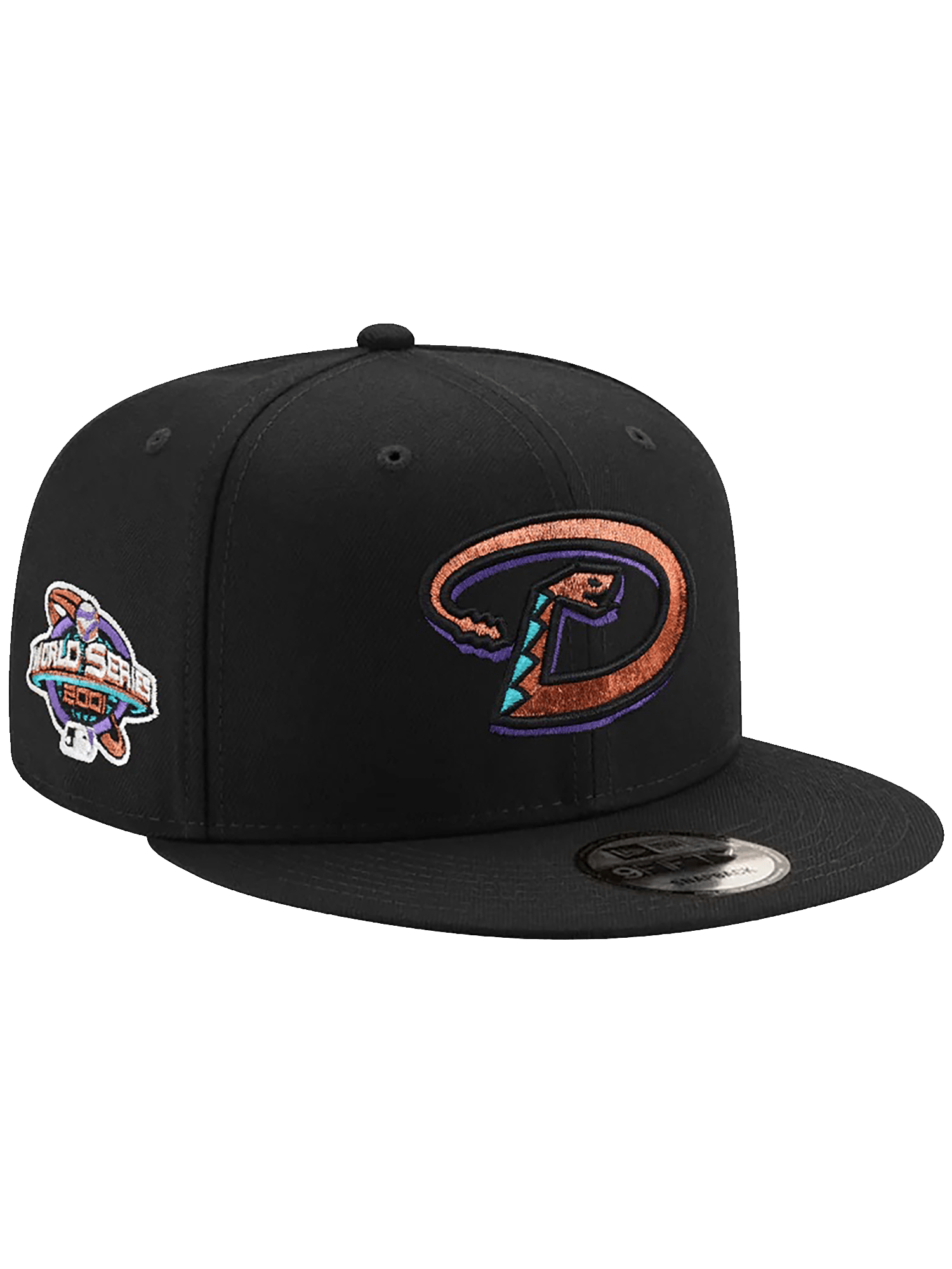 New Era Caps Arizona Diamondbacks New Era MLB World Series Patch 9FIFTY Snapback Hat - Black