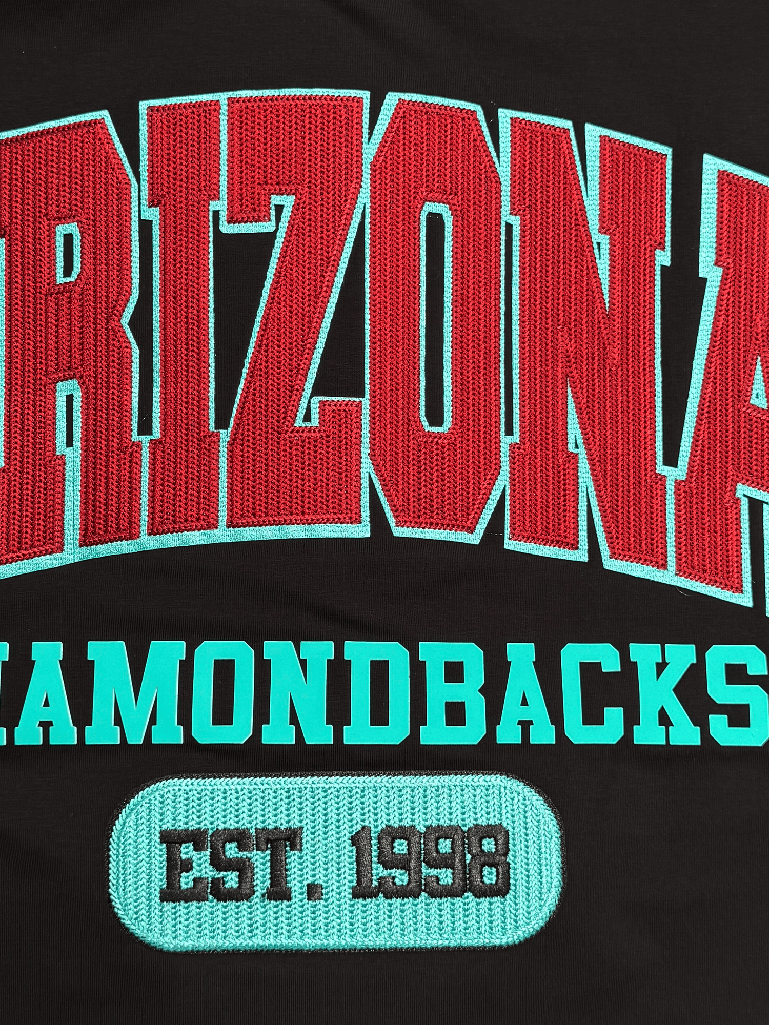 Pro Standard T-Shirts Arizona Diamondbacks Pro Standard MLB City Arch Premium Flex T-Shirt - Black