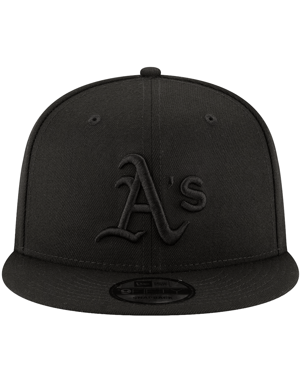 New Era Caps OSFA Athletics New Era MLB Black On Black 9FIFTY Snapback Hat