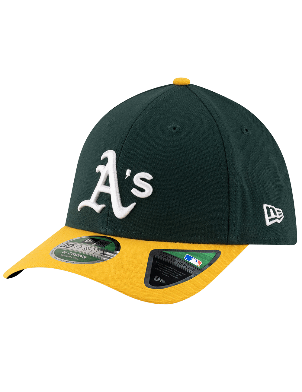 New Era Caps Athletics New Era MLB Player Replica 39THIRTY M-Crown Stretch-Fit Hat - Green