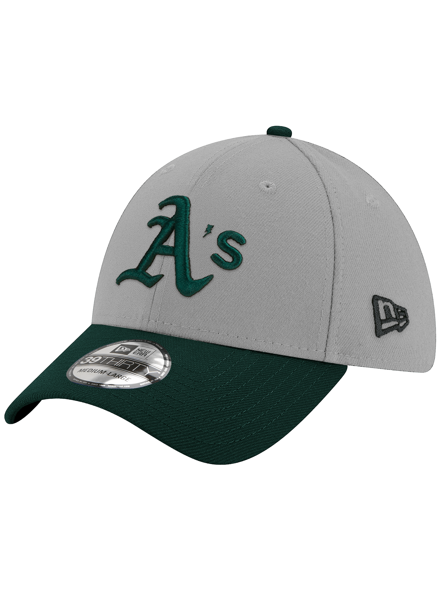 New Era Caps Athletics New Era MLB Team 2 Tone 39THIRTY Stretch-Fit Hat - Grey