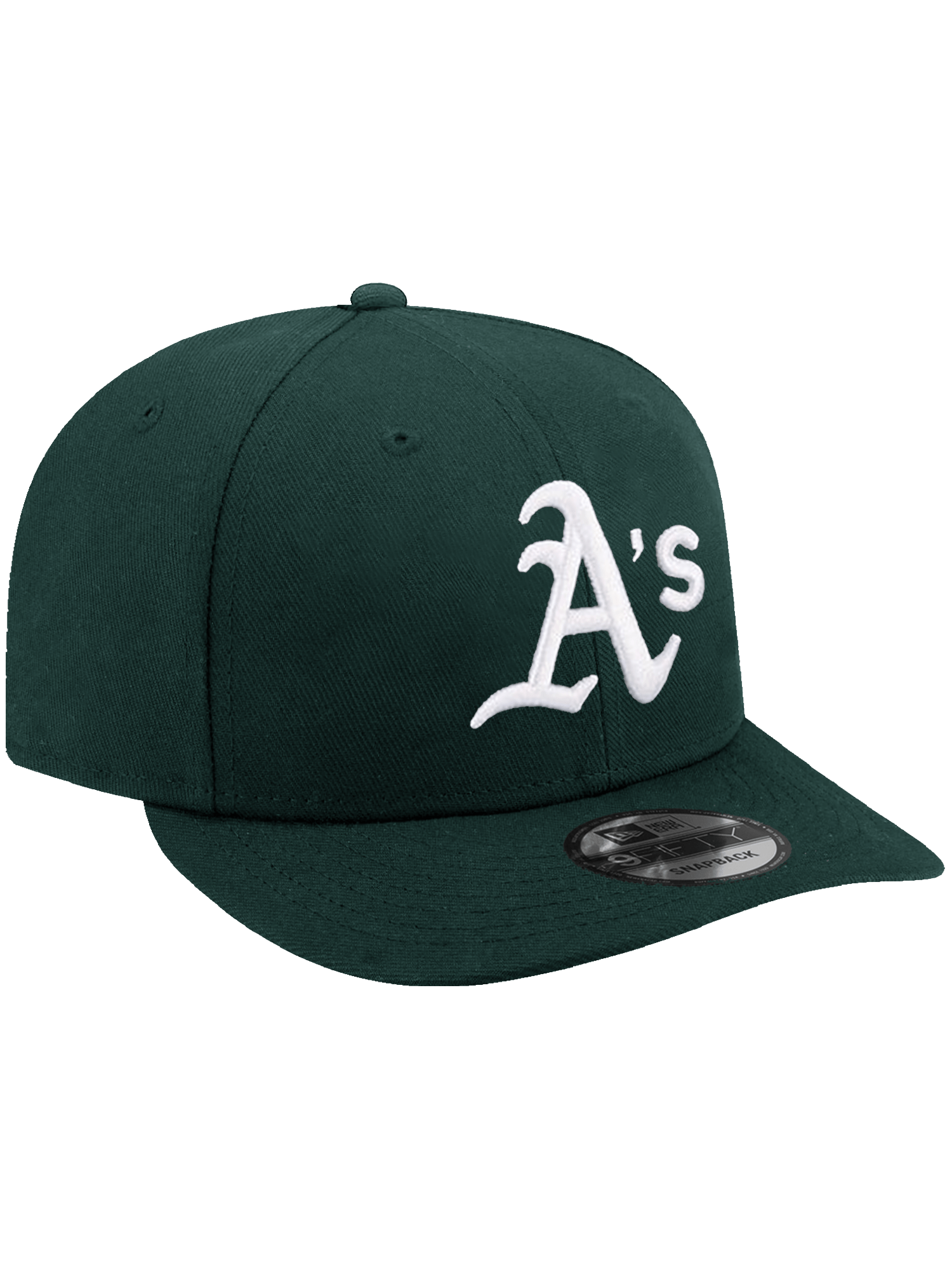 New Era Caps Athletics New Era MLB Team Pre-Curved 9FIFTY Snapback Hat - Green