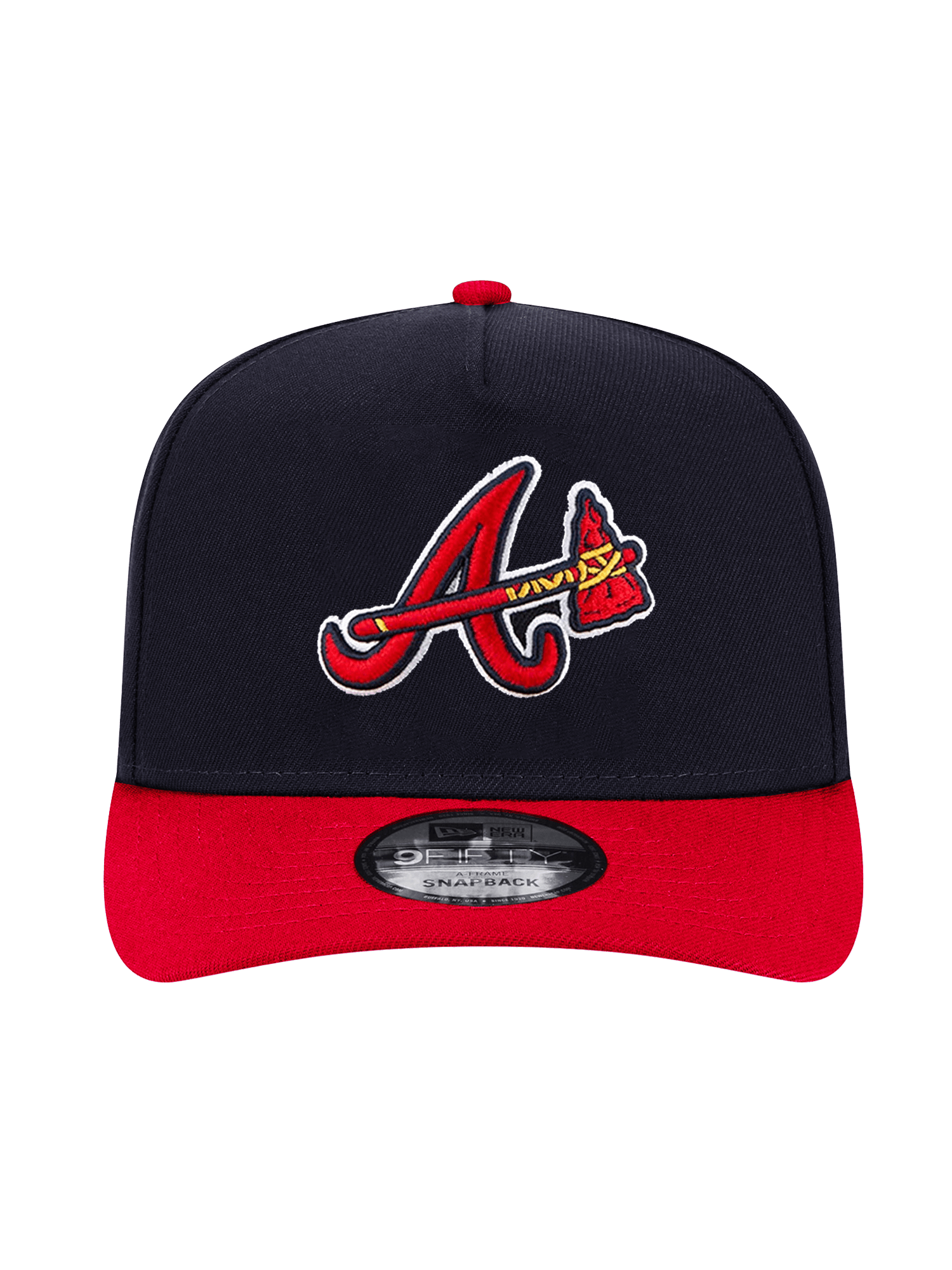 New Era Caps Atlanta Braves New Era MLB 90th Ann 2T Pre-Curved 9FIFTY A-Frame Snapback Hat