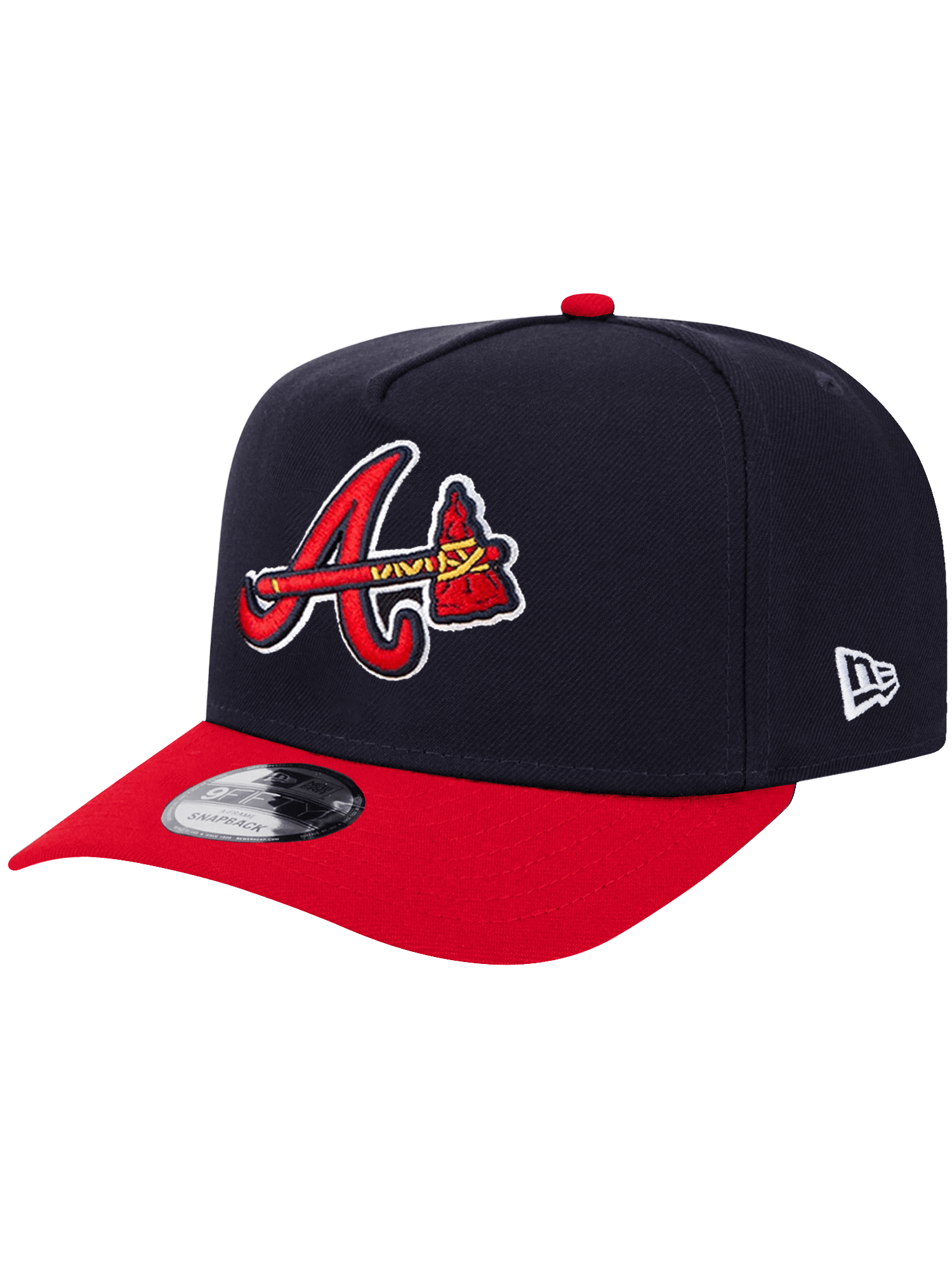 New Era Caps Atlanta Braves New Era MLB 90th Ann 2T Pre-Curved 9FIFTY A-Frame Snapback Hat