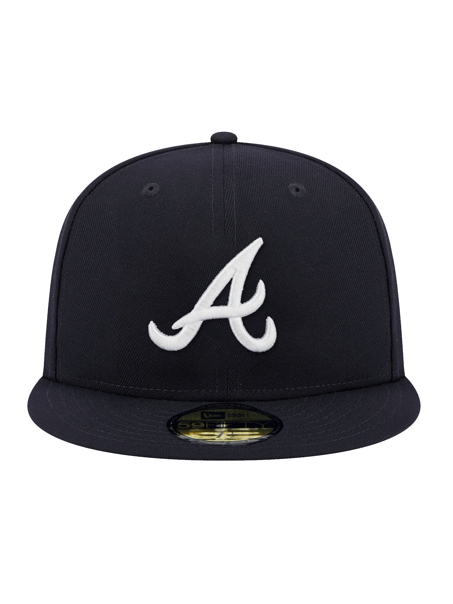 New Era Caps Atlanta Braves New Era MLB AC On-Field Road 59FIFTY Fitted Hat - Navy