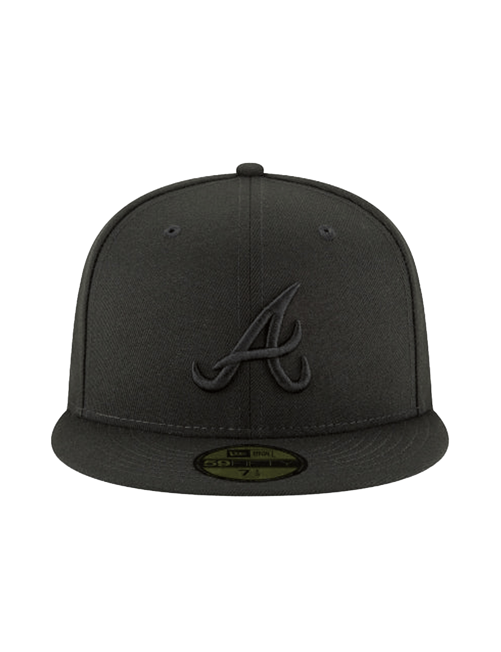 New Era Caps Atlanta Braves New Era MLB Black On Black 59FIFTY Fitted Hat