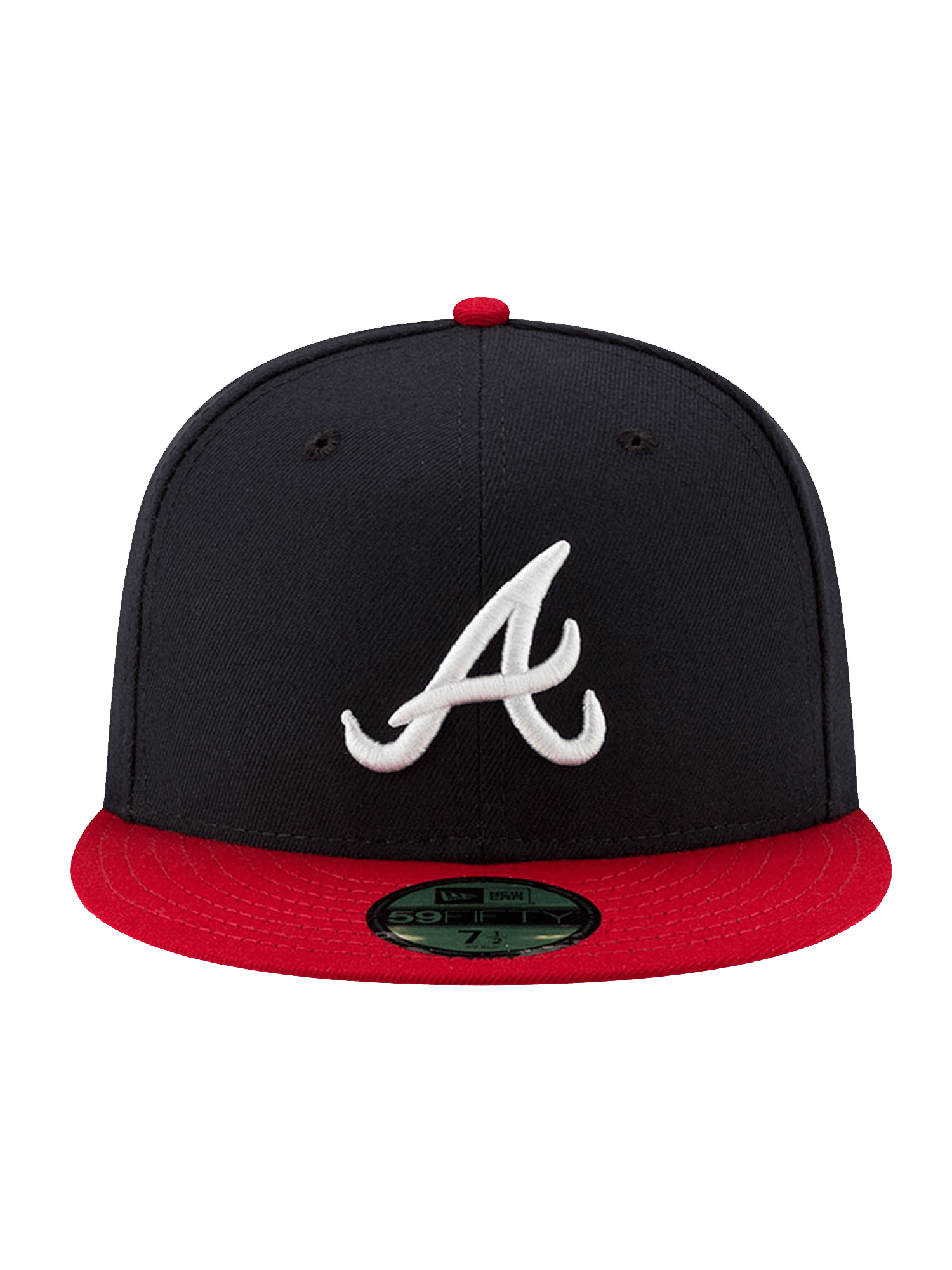 New Era Caps Atlanta Braves New Era MLB On-Field AC 59FIFTY Fitted Hat - Navy