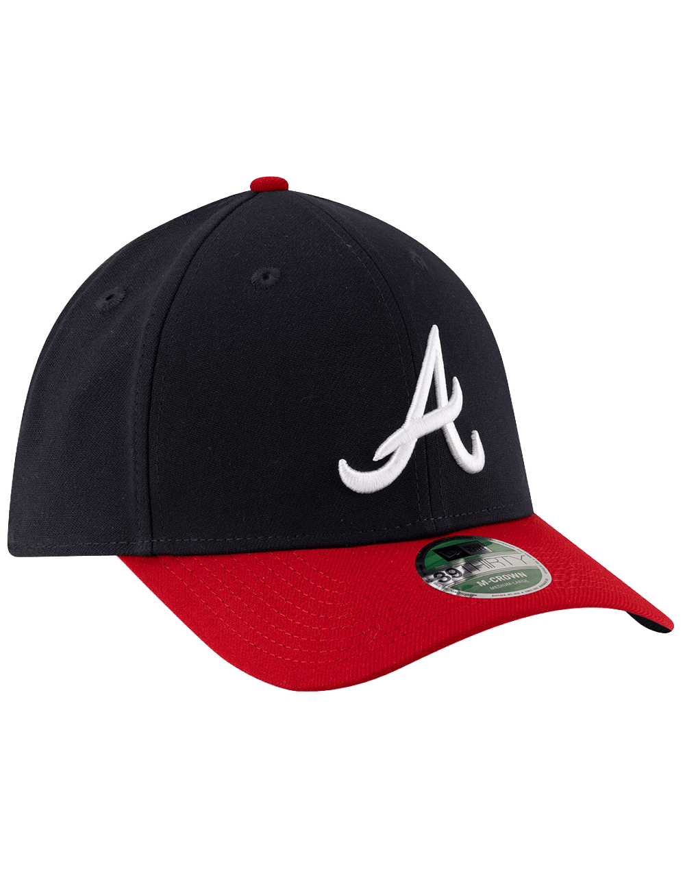 New Era Caps Atlanta Braves New Era MLB Player Replica 39THIRTY M-Crown Stretch-Fit Hat - Navy