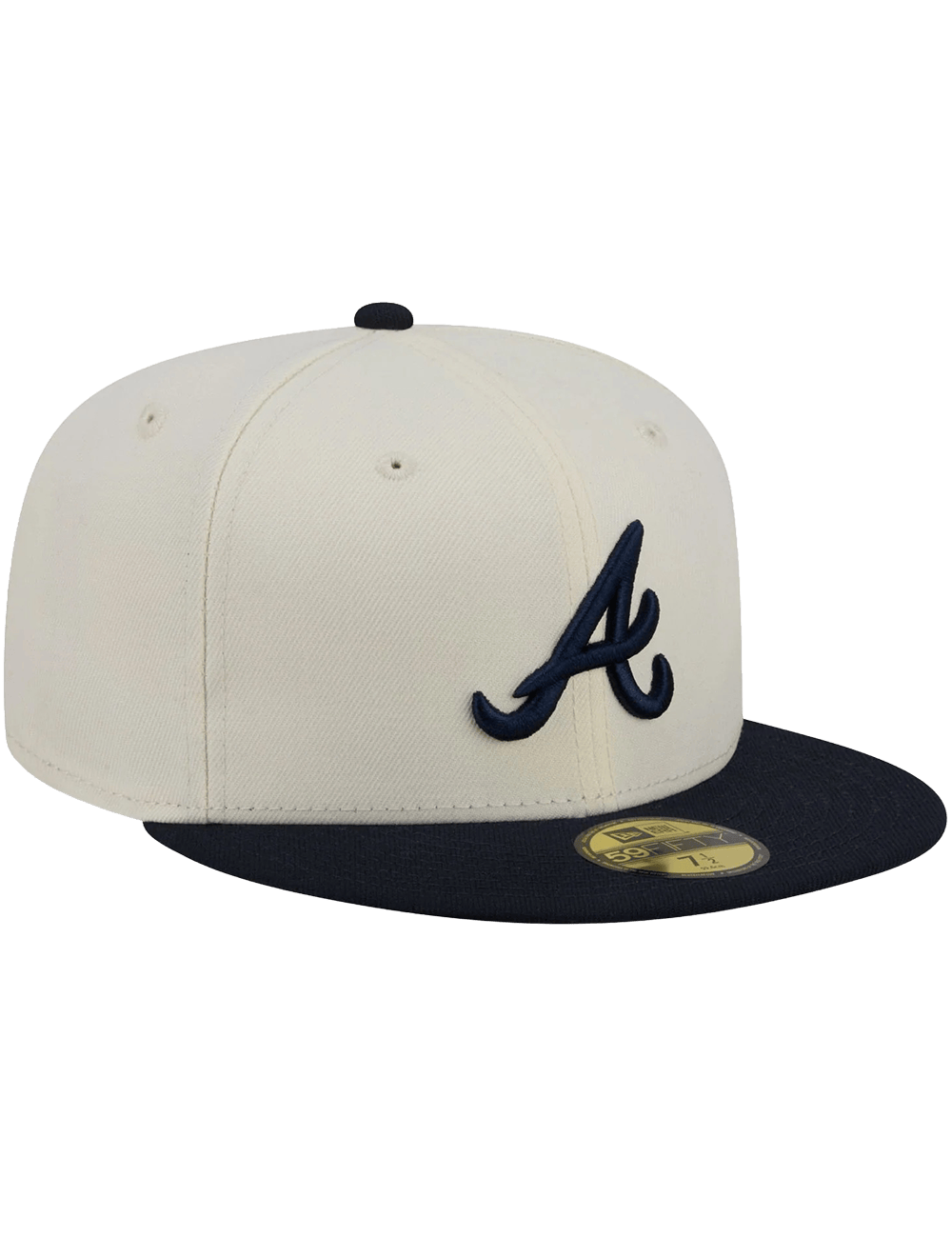New Era Caps Atlanta Braves New Era MLB Team 2 Tone 59FIFTY Fitted Hat - Chrome