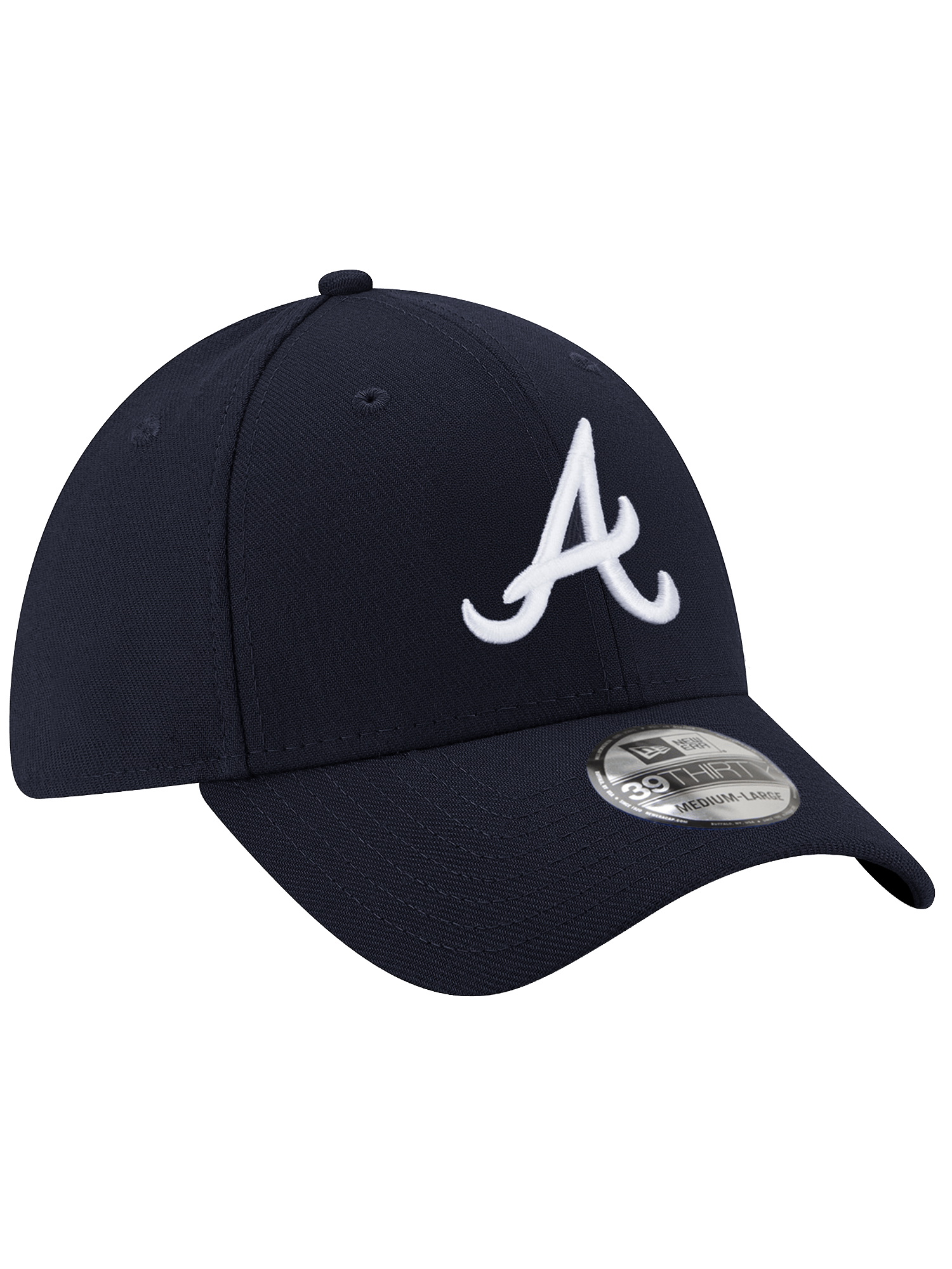 New Era Caps Atlanta Braves New Era MLB Team 39THIRTY Stretch-Fit Hat - Navy