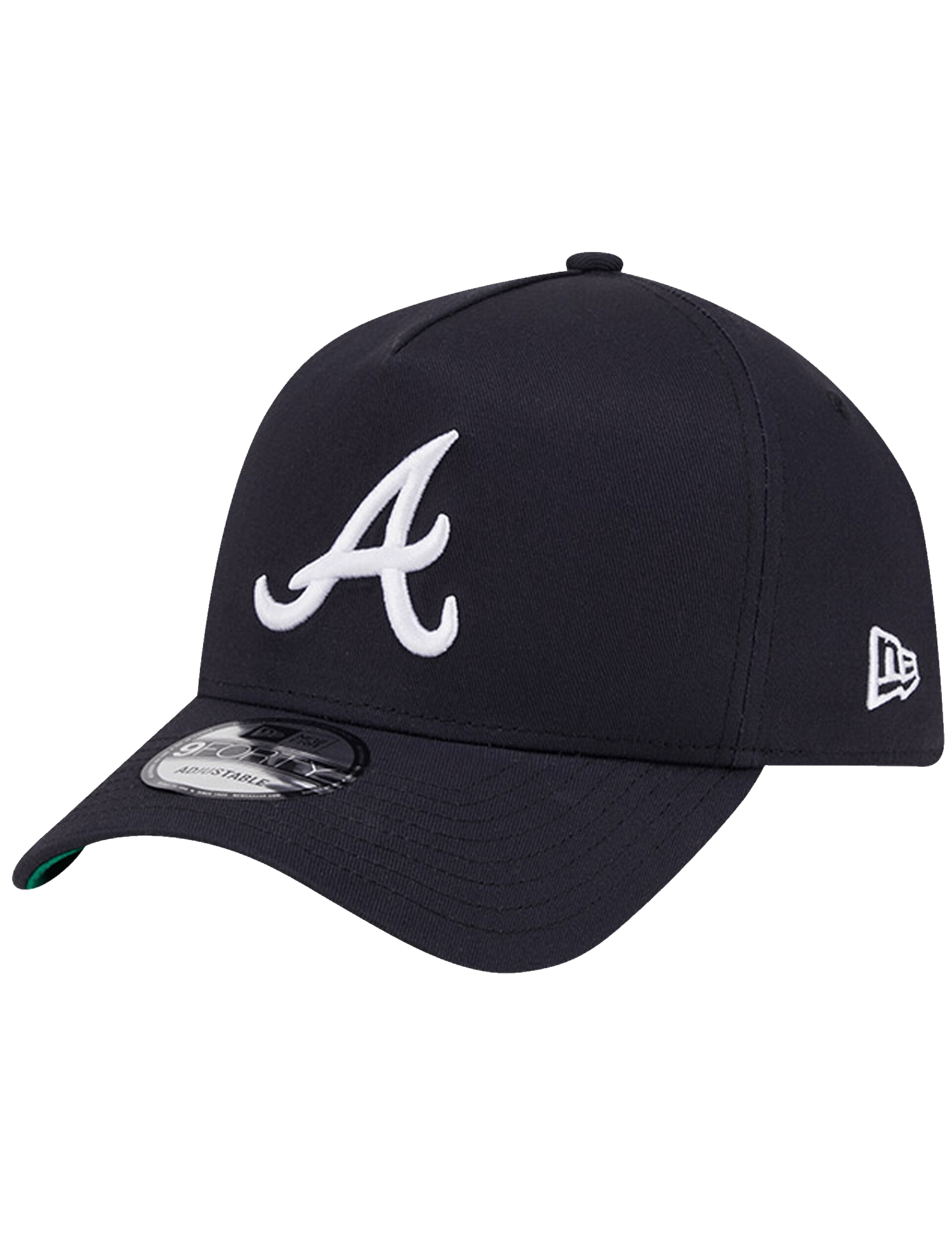 New Era Caps Atlanta Braves New Era MLB Team 9FORTY A-Frame Snapback Hat - Navy