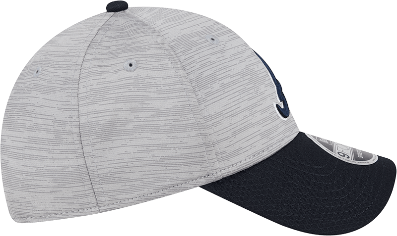 New Era Caps Atlanta Braves New Era MLB Team Active Digi-Tech 9FORTY Snapback Hat - Graphite Grey