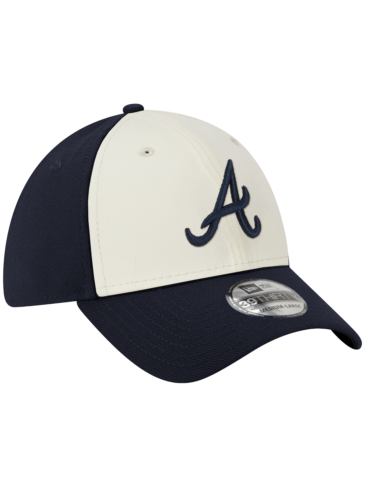New Era Caps Atlanta Braves New Era MLB Team Chrome 39THIRTY Stretch-Fit Hat
