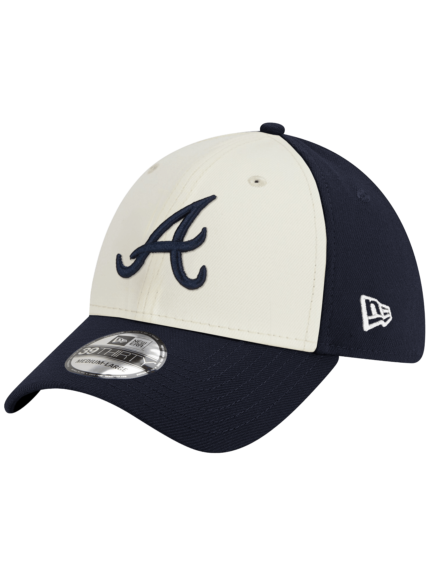 New Era Caps Atlanta Braves New Era MLB Team Chrome 39THIRTY Stretch-Fit Hat