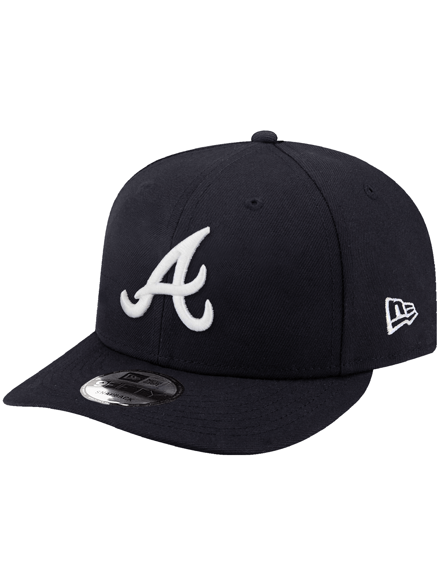 New Era Caps Atlanta Braves New Era MLB Team Pre-Curved 9FIFTY Snapback Hat - Navy