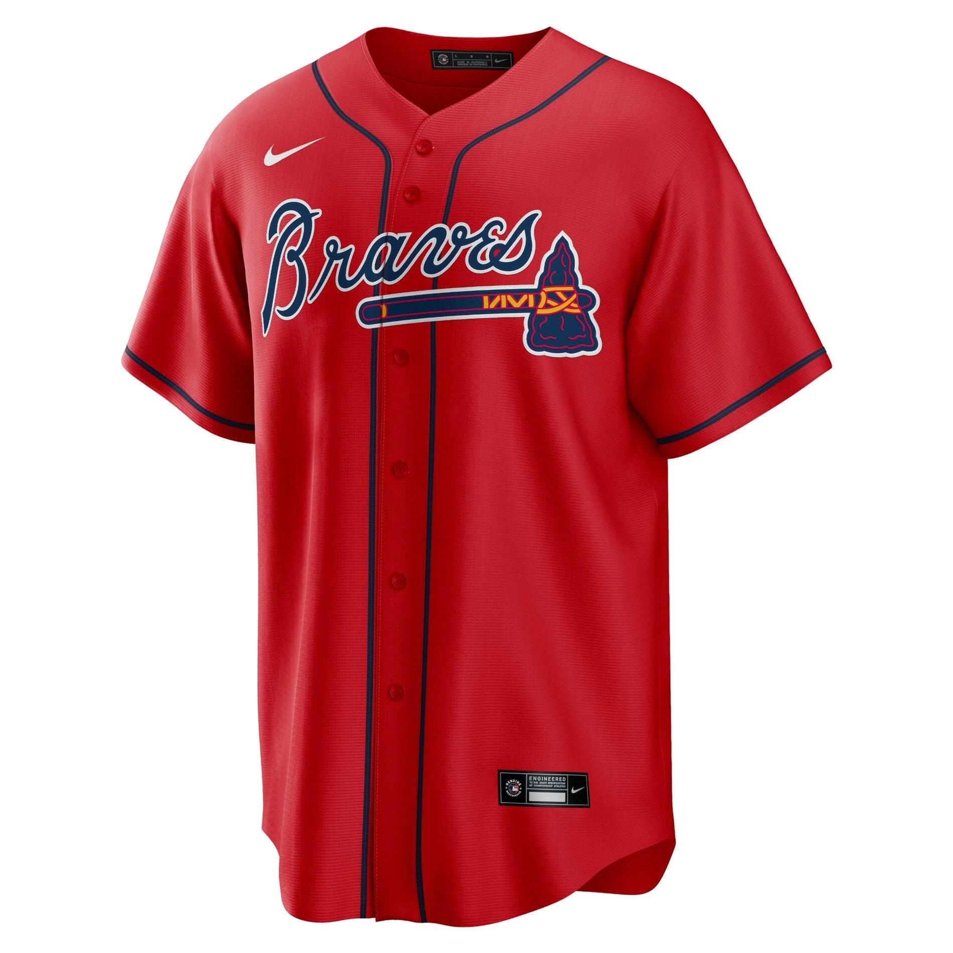 Nike Jerseys Atlanta Braves Nike MLB Alt Replica Jersey - Red