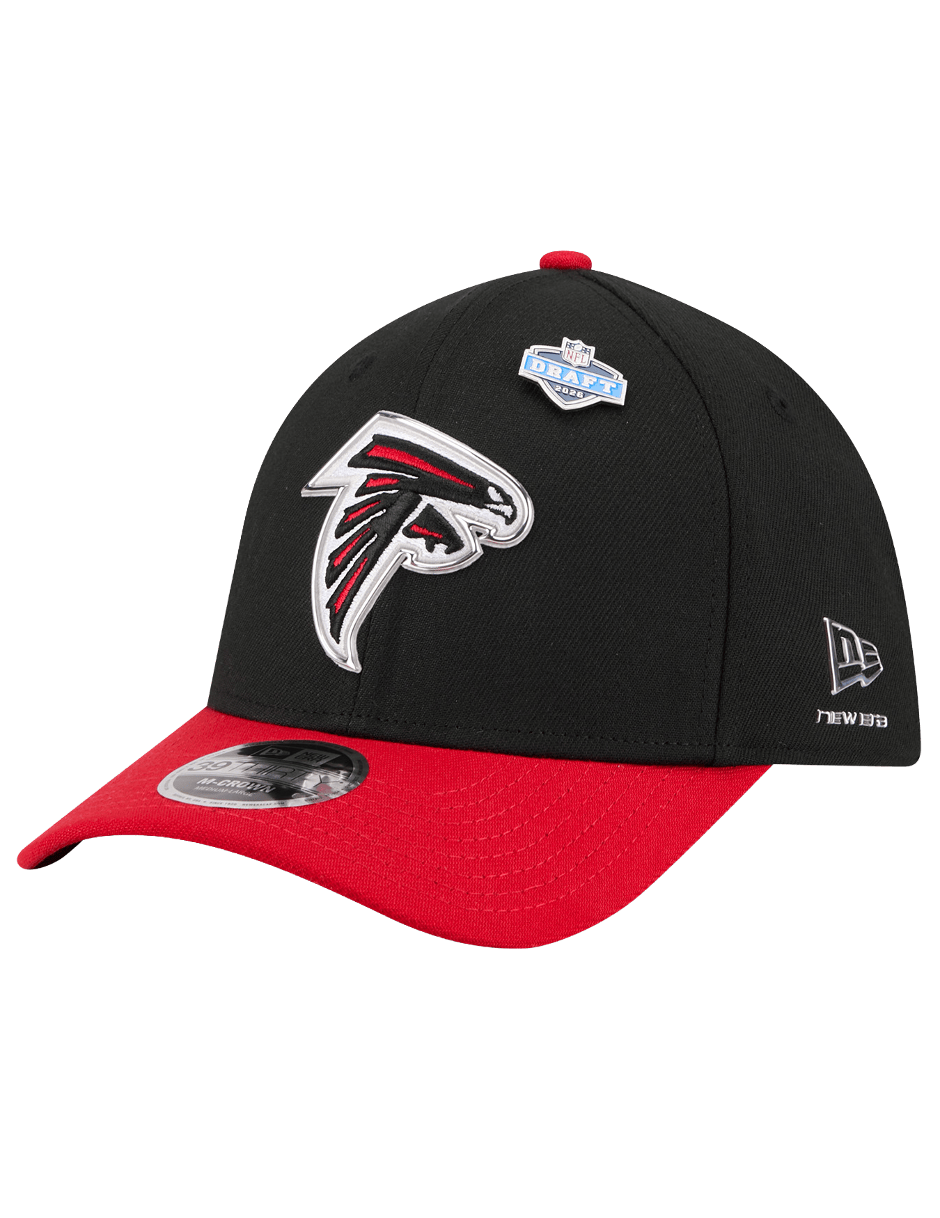 New Era Caps M/L Atlanta Falcons New Era NFL Draft 26 39THIRTY M-Crown Stretch-Fit Hat