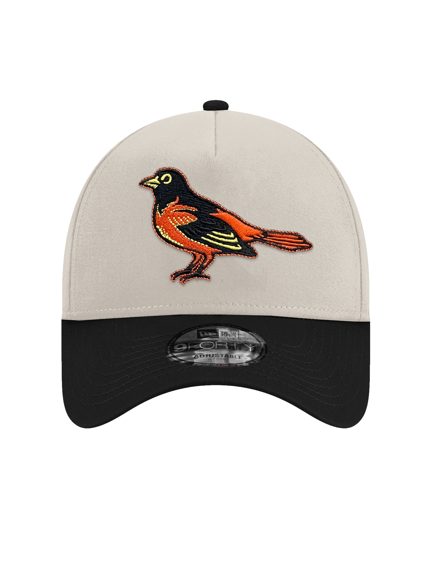 New Era Caps Baltimore Orioles New Era MLB 1970 World Series 9FORTY A-Frame Snapback Hat - Stone