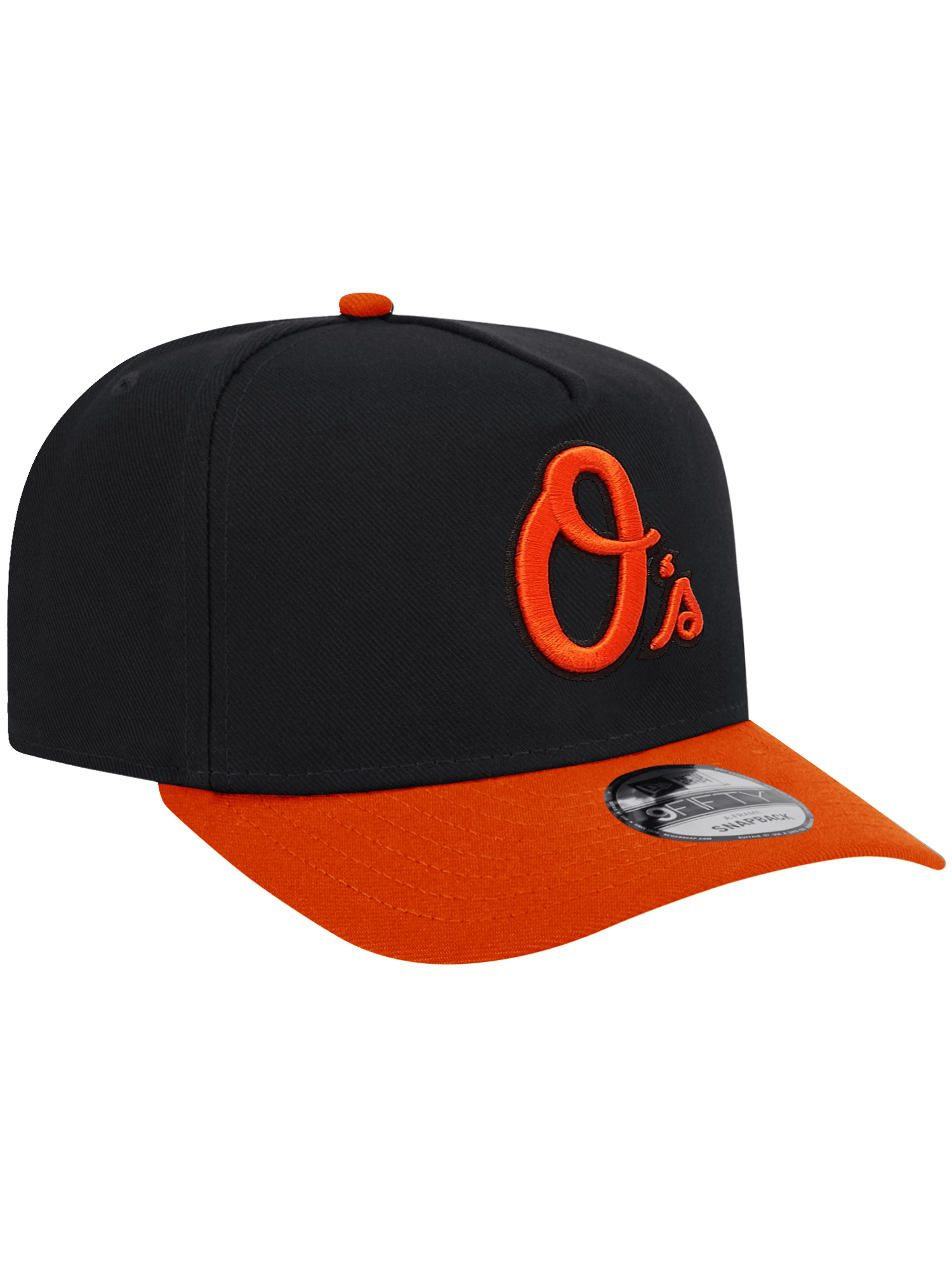 New Era Caps Baltimore Orioles New Era MLB Alt 2T Pre-Curved 9FIFTY A-Frame Snapback Hat - Black
