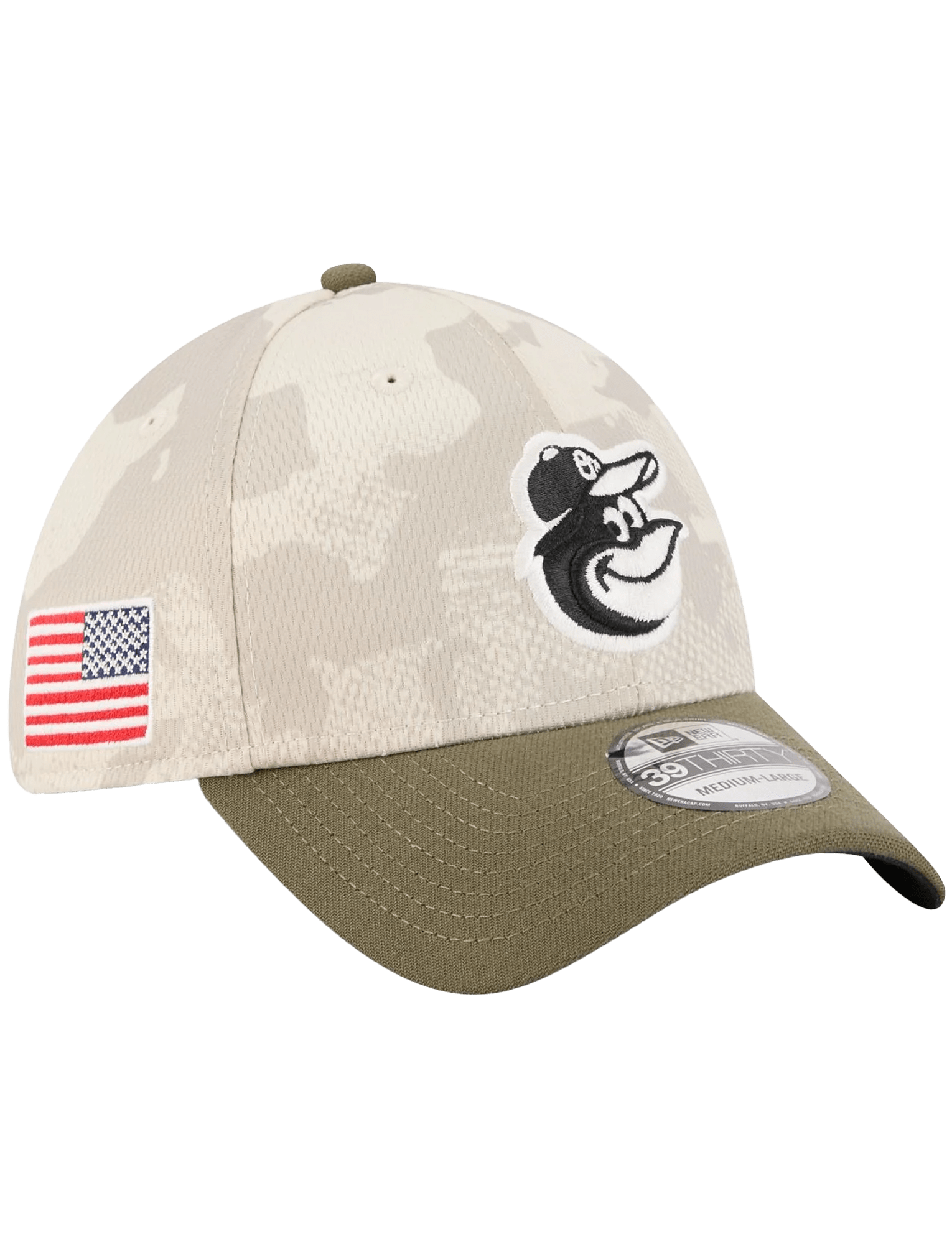 New Era Caps Baltimore Orioles New Era MLB Armed Forces 2025 39THIRTY Stretch-Fit Hat