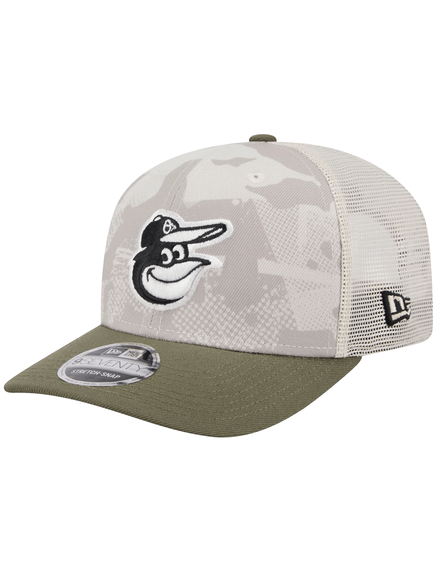 New Era Caps Baltimore Orioles New Era MLB Armed Forces 2025 9SEVENTY Stretch-Snapback Hat
