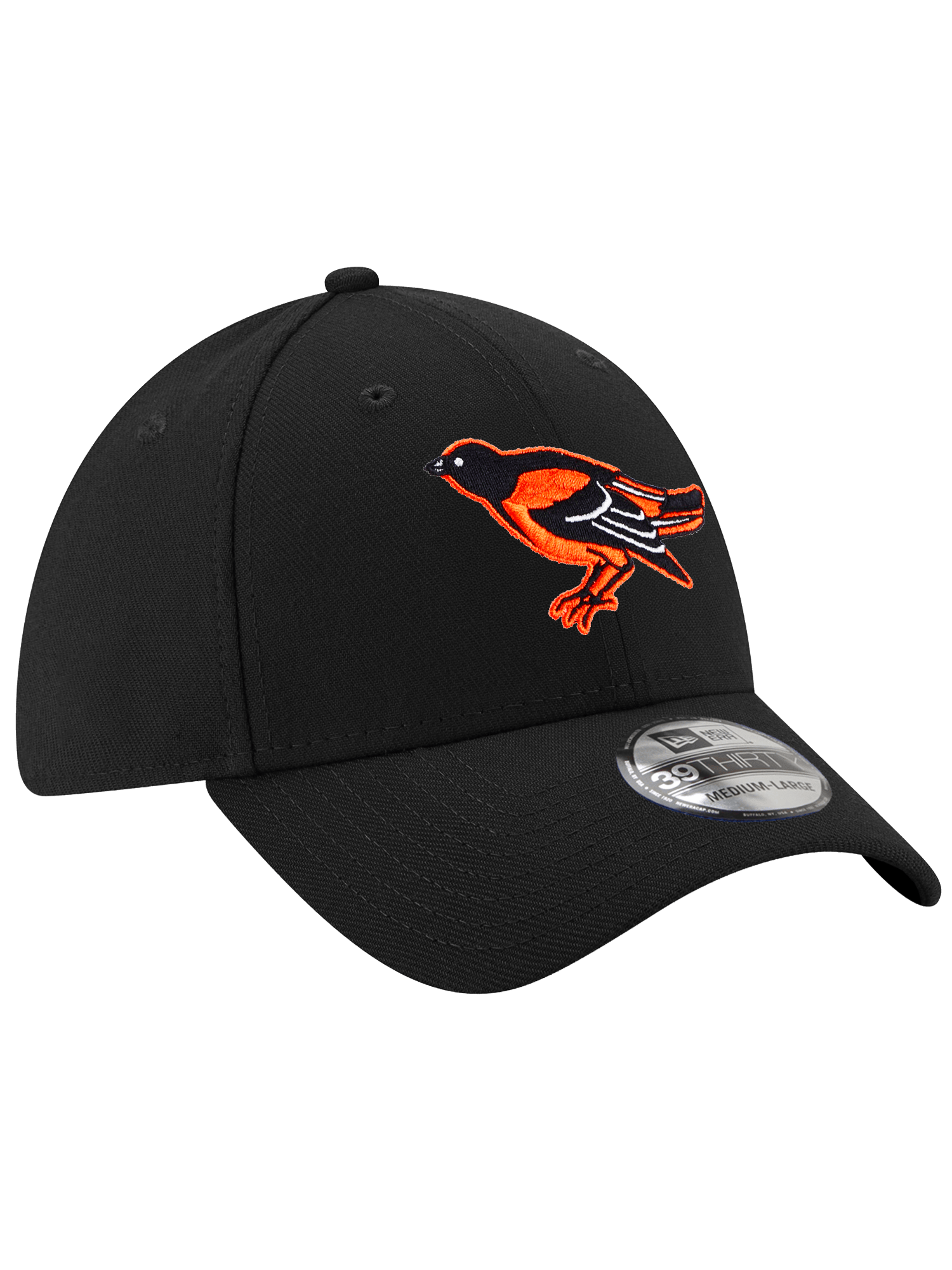New Era Caps Baltimore Orioles New Era MLB Cooperstown 39THIRTY Stretch-Fit Hat - Black