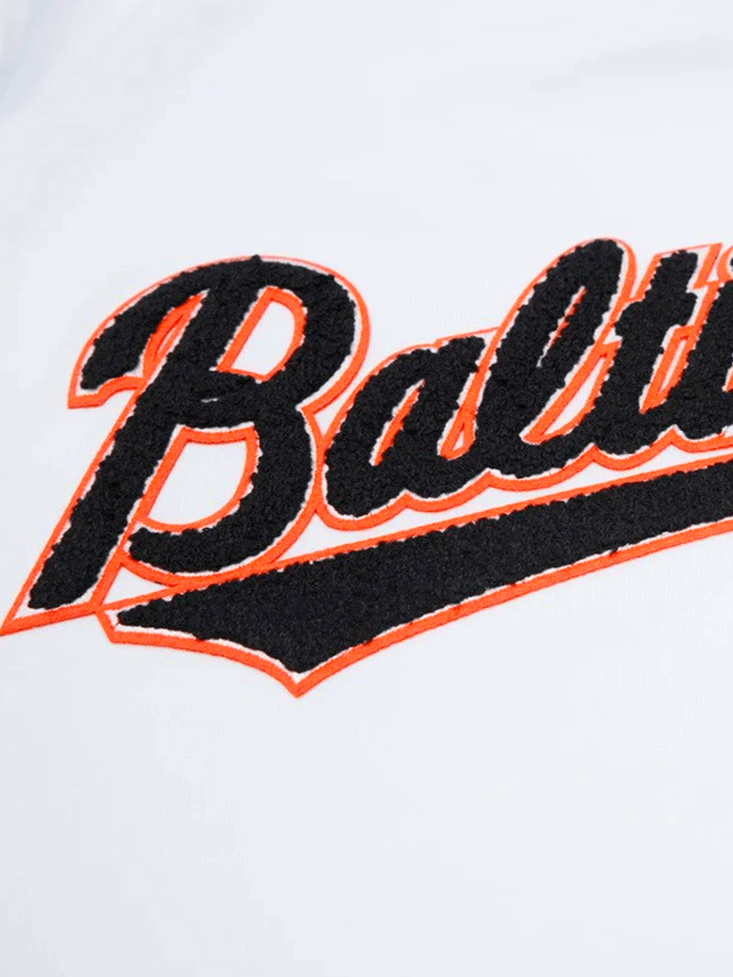 Pro Standard T-Shirts Baltimore Orioles Pro Standard MLB Team Chenille Flex T-Shirt - White