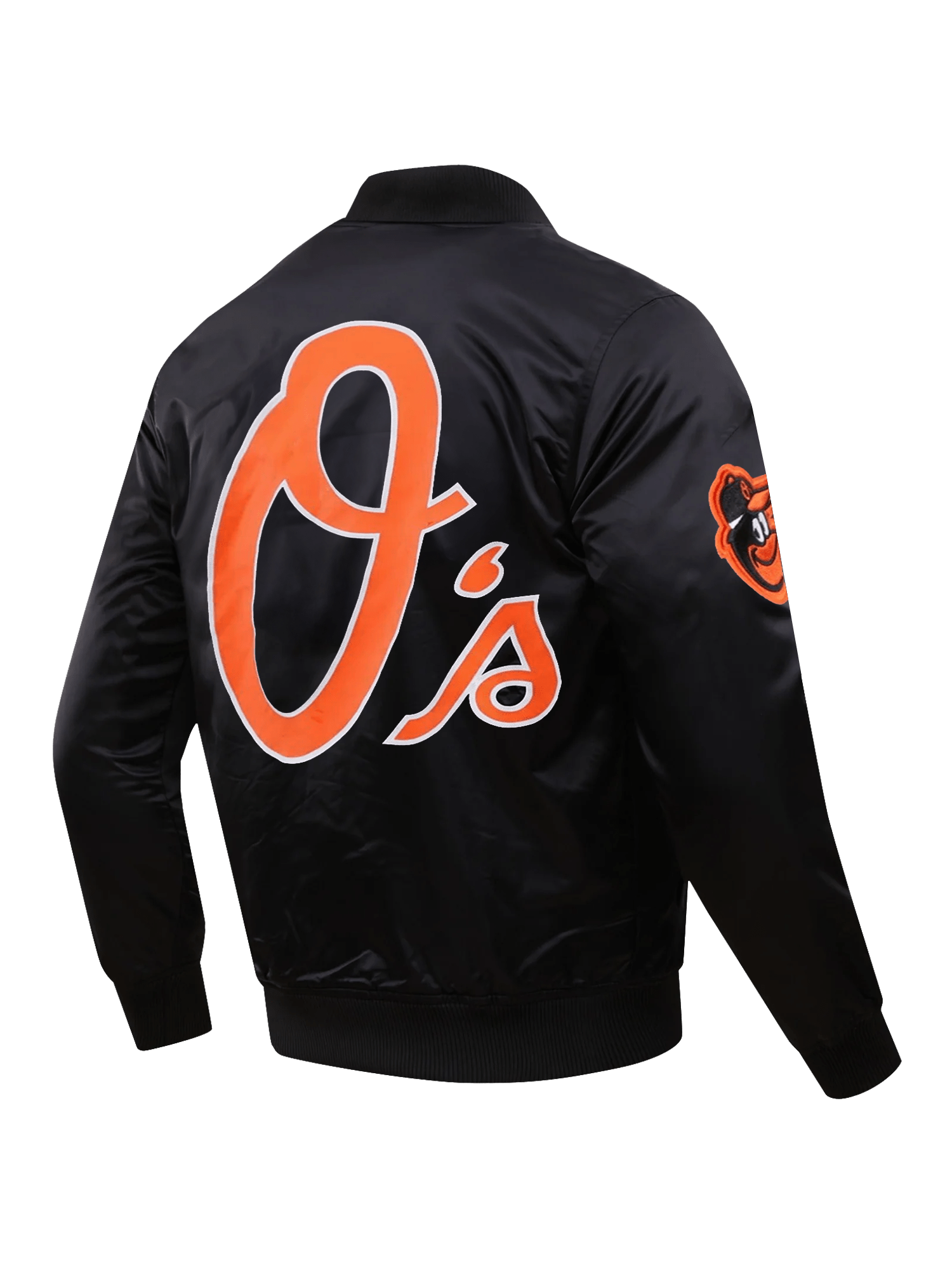 Pro Standard Jackets Baltimore Orioles Pro Standard MLB Team Classic Satin Button Jacket - Black