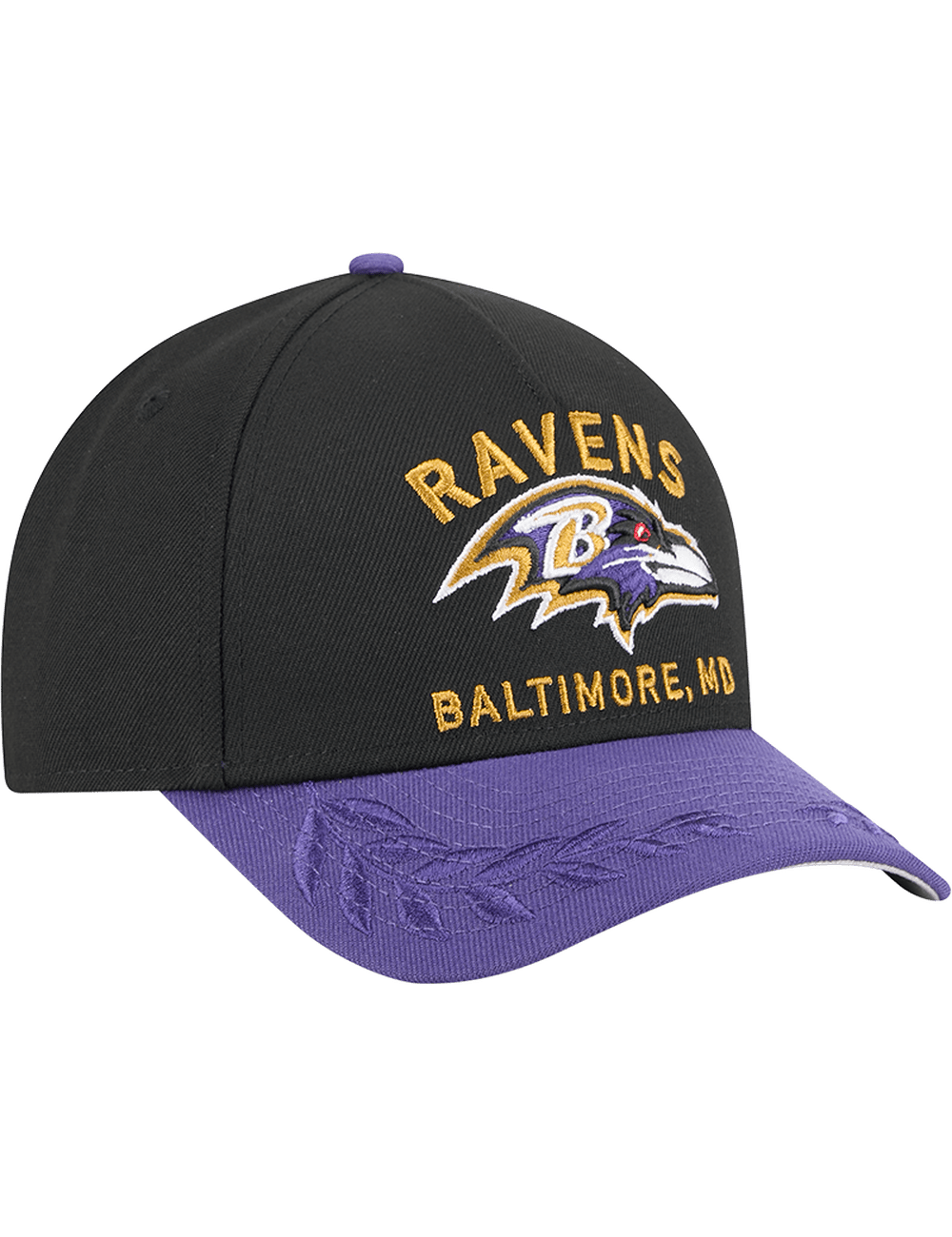 New Era Caps Baltimore Ravens New Era NFL 25 Draft 9FORTY M-Crown Snapback Hat - Black