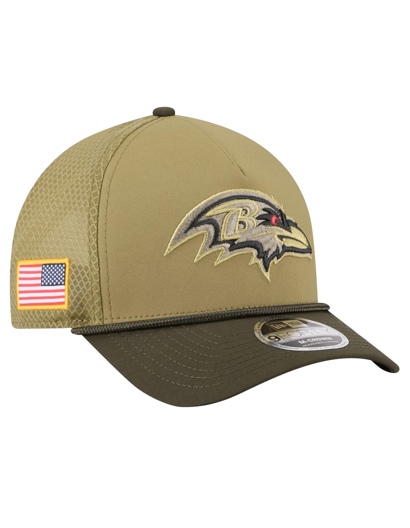 New Era Caps Baltimore Ravens New Era NFL 25 Salute To Service 9FORTY M-Crown Snapback Hat