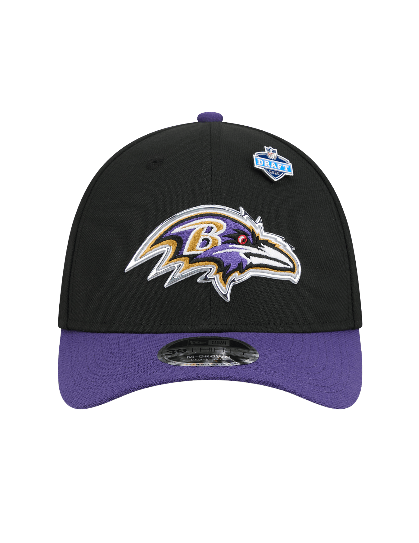 New Era Caps M/L Baltimore Ravens New Era NFL Draft 26 39THIRTY M-Crown Stretch-Fit Hat
