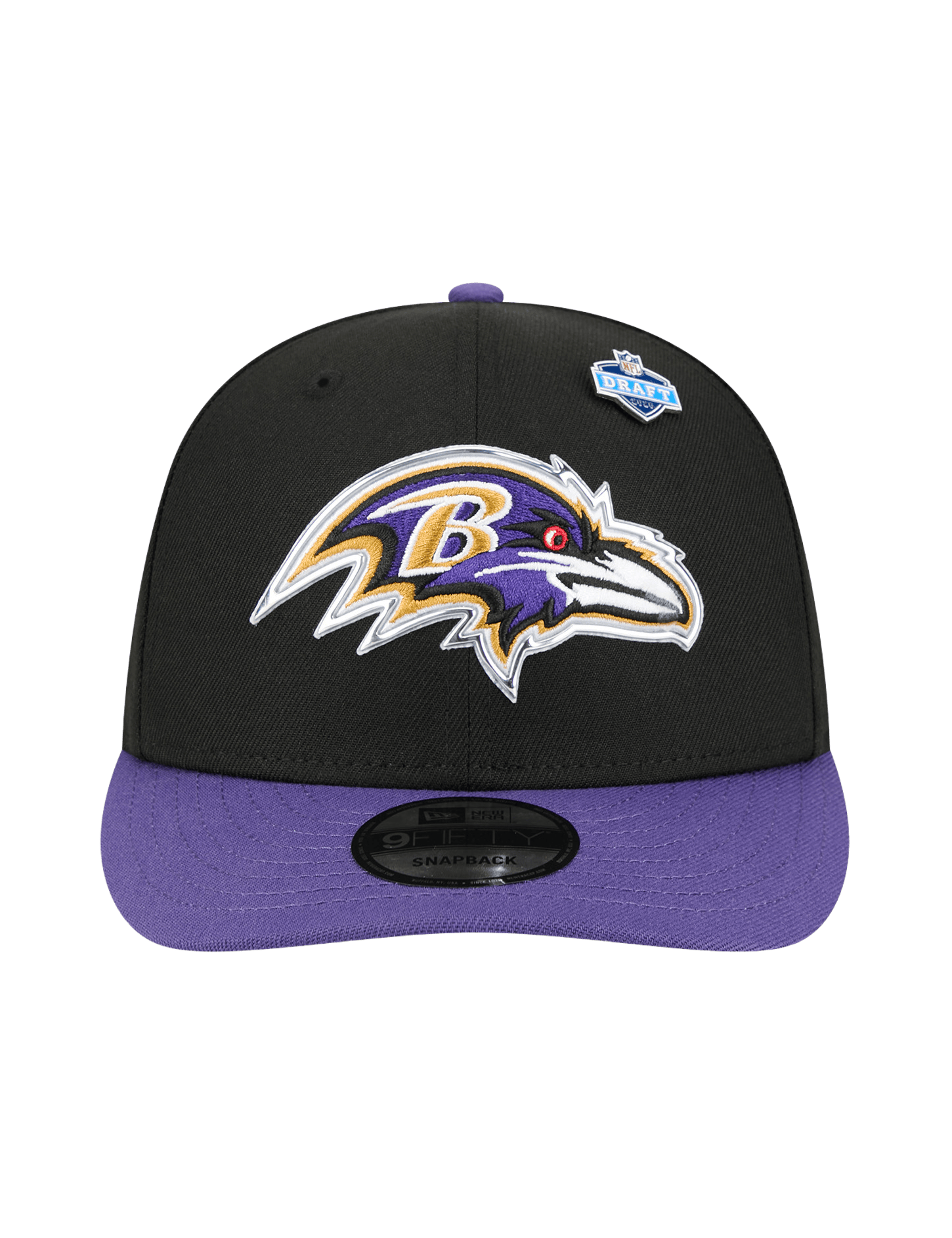 New Era Caps OSFM Baltimore Ravens New Era NFL Draft 26 9FIFTY Pre-Curved Snapback Hat