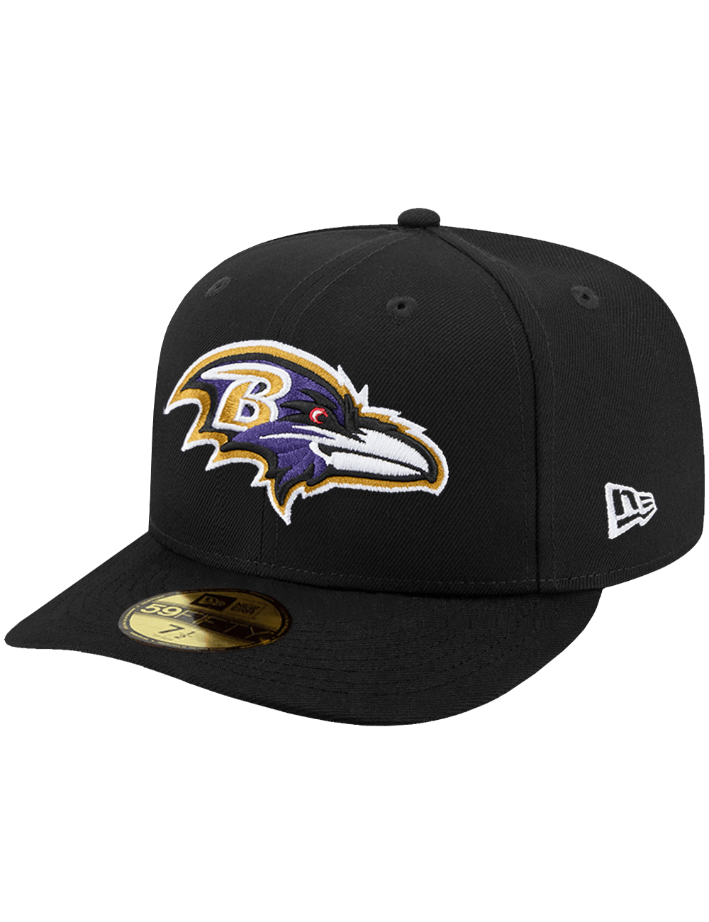 New Era Caps Baltimore Ravens New Era NFL Team 59FIFTY Pre-Curved Fitted Hat - Black